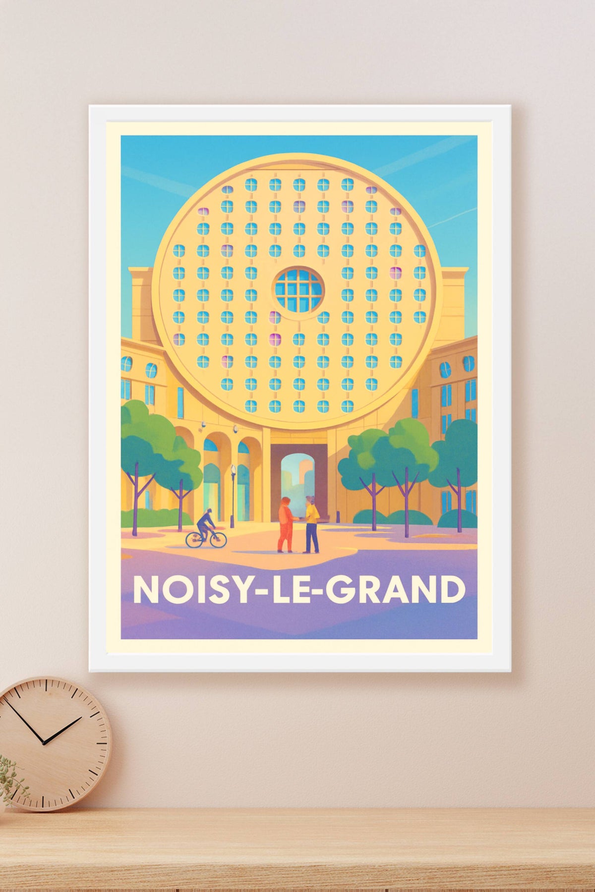 Affiche Noisy-le-Grand — L’architecture emblématique au cœur de la ville · poster d'art de Noisy-le-Grand