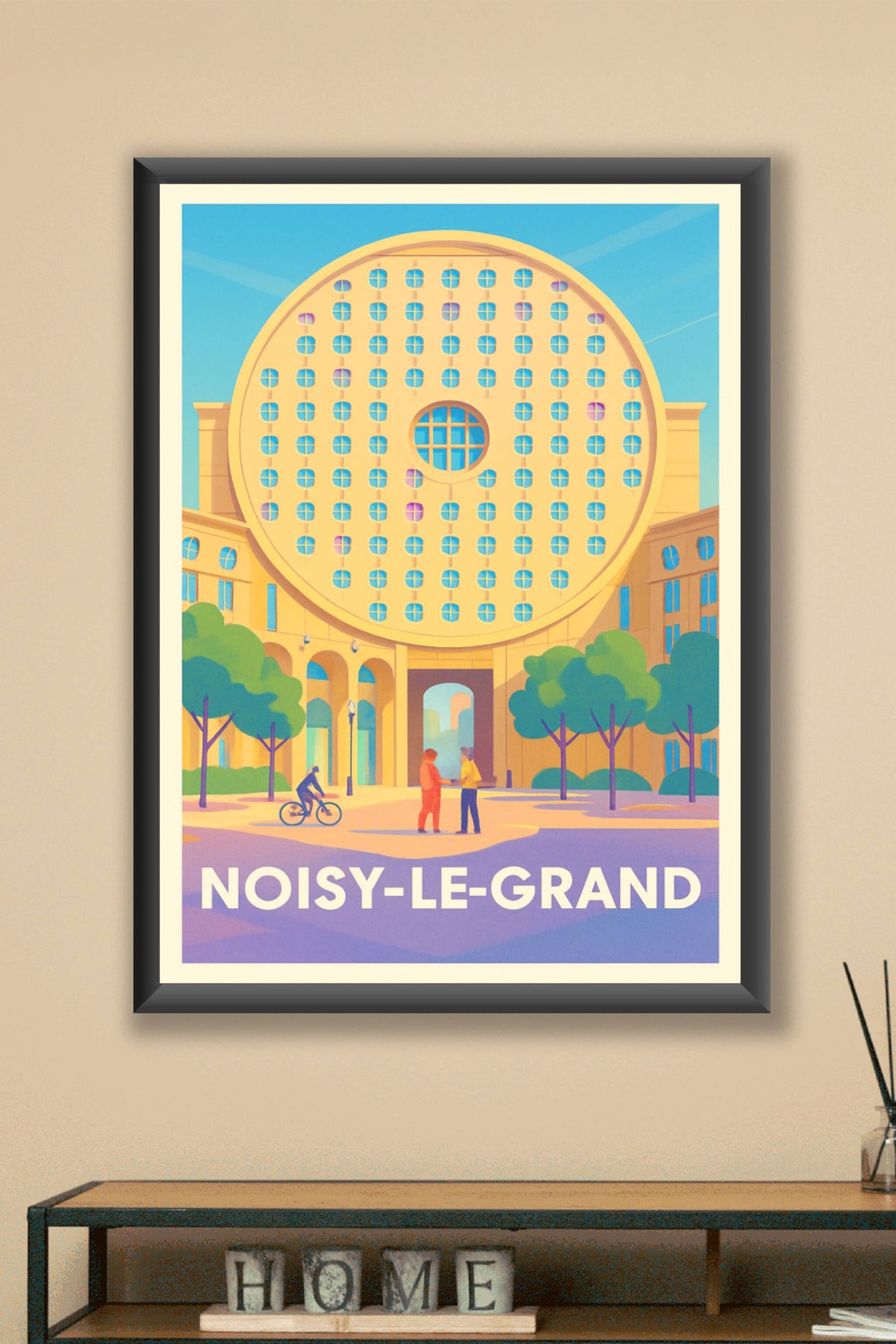 Affiche Noisy-le-Grand — L’architecture emblématique au cœur de la ville · poster d'art de Noisy-le-Grand