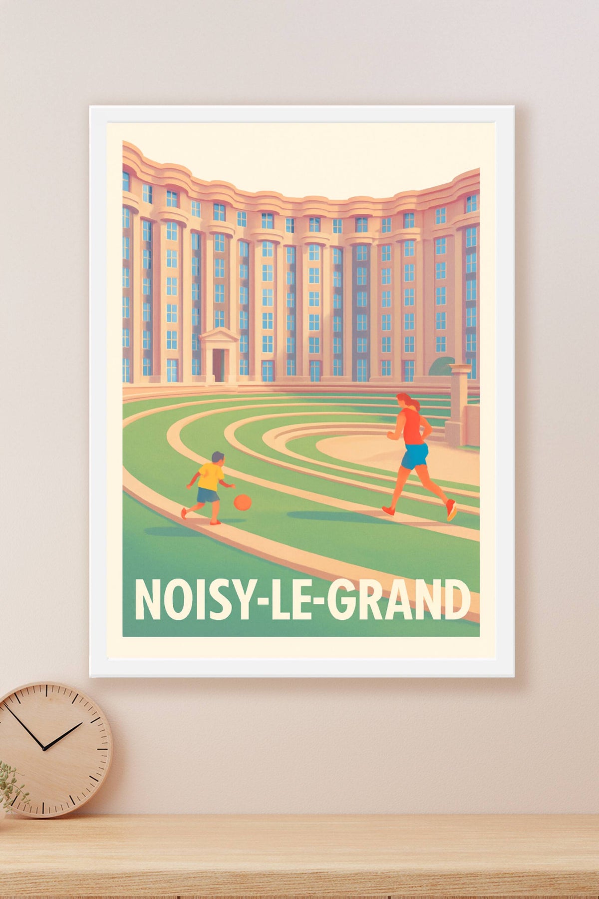 Affiche Noisy-le-Grand — L'élégance architecturale au cœur de la ville · poster d'art de Noisy-le-Grand