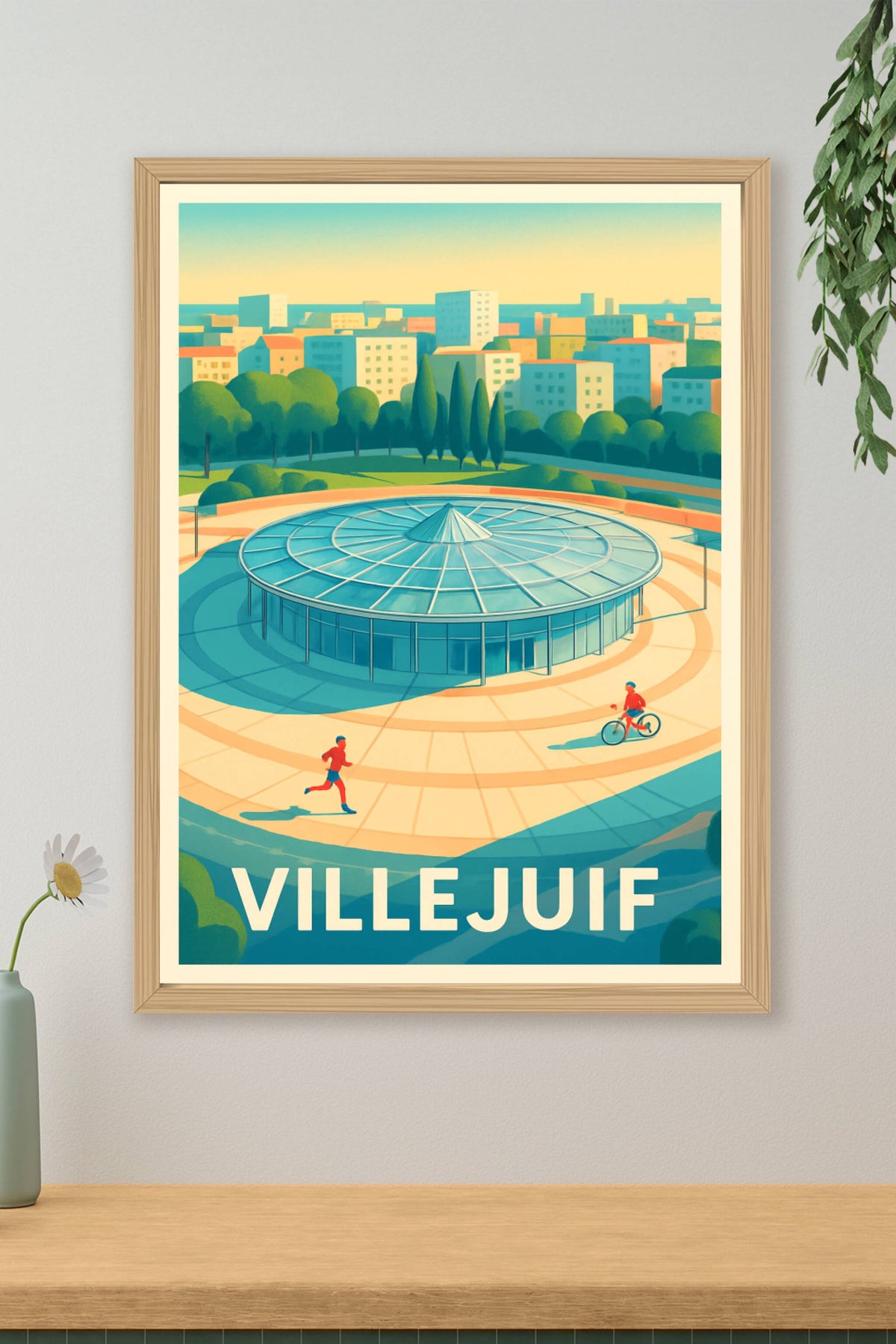 Affiche Villejuif — Élégance architecturale en plein cœur urbain · poster d'art de Villejuif