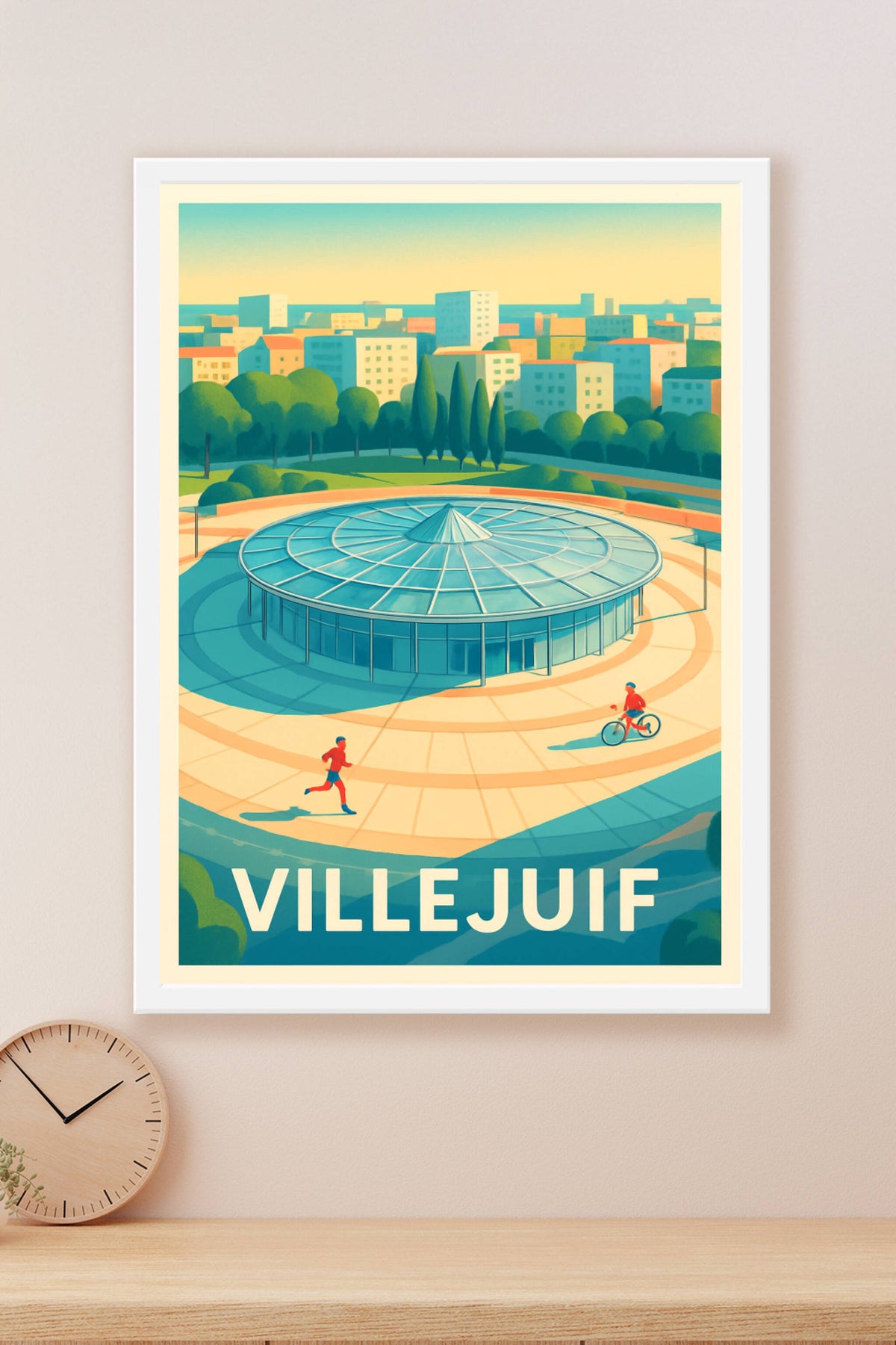 Affiche Villejuif — Élégance architecturale en plein cœur urbain · poster d'art de Villejuif