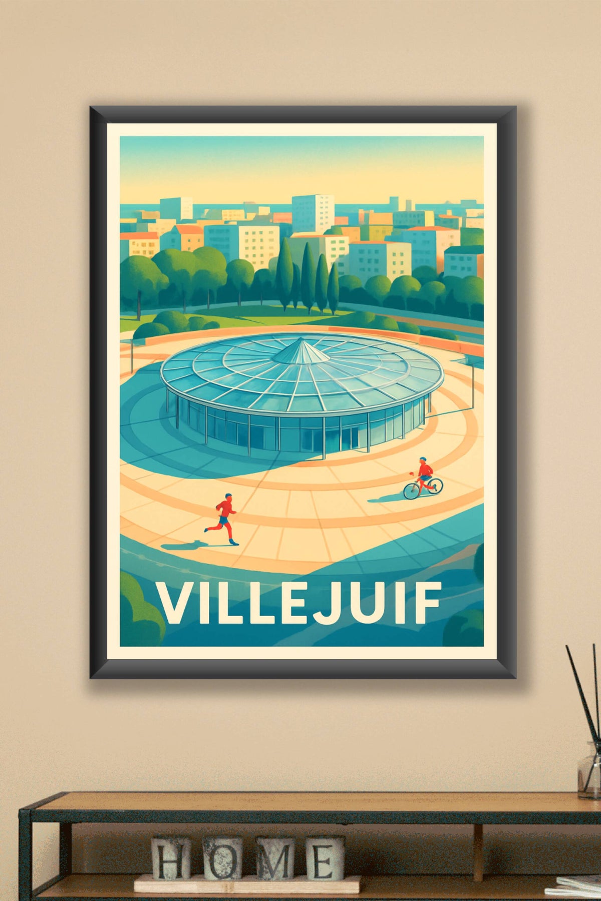 Affiche Villejuif — Élégance architecturale en plein cœur urbain · poster d'art de Villejuif