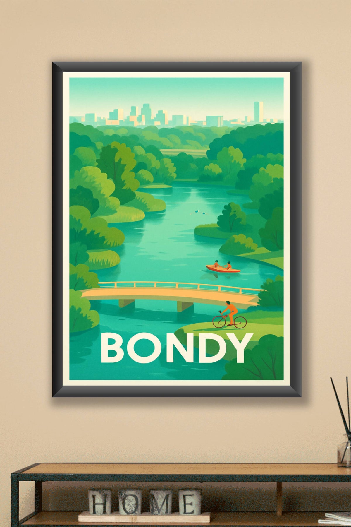 Affiche Bondy — Échappée verte en pleine ville · poster d'art de Bondy