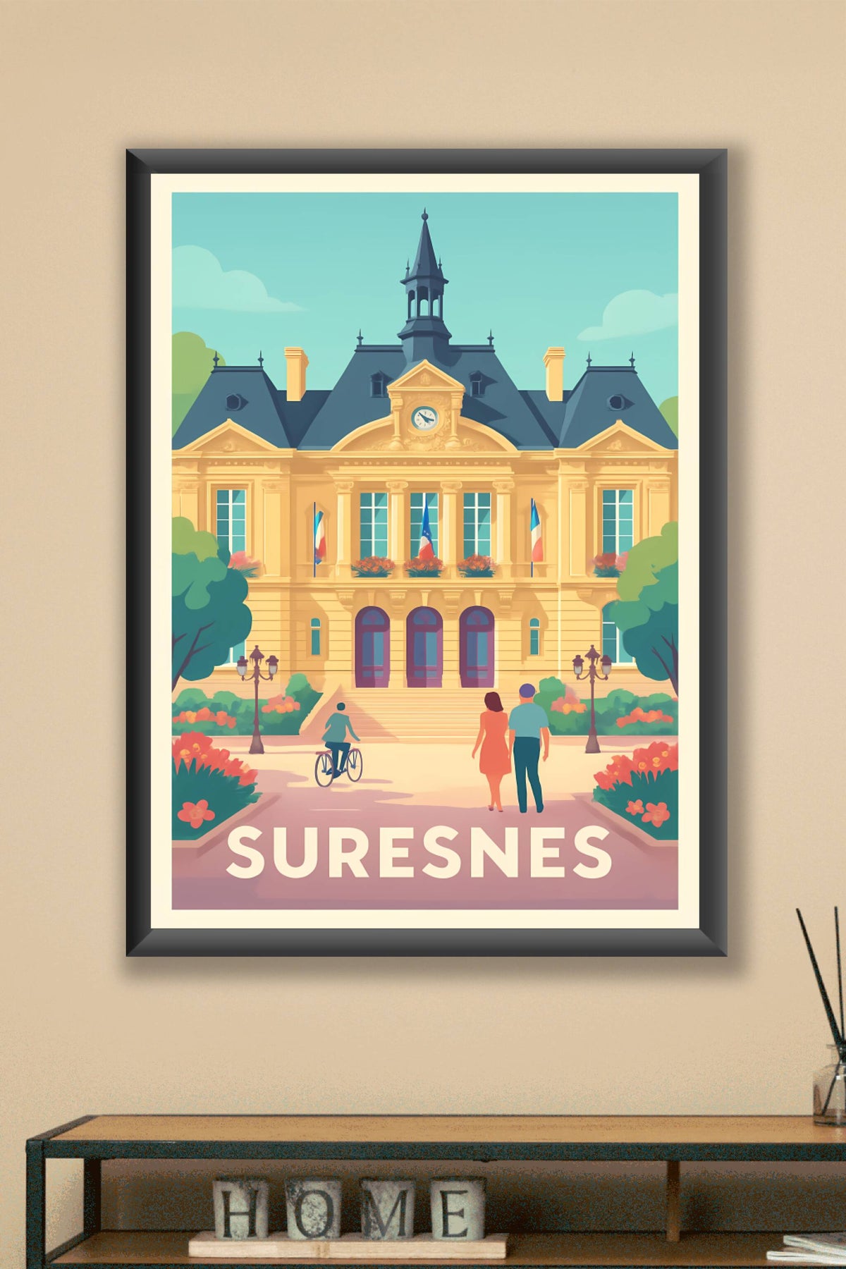 Affiche Suresnes — Élégance et Sérénité au Cœur de la Ville · poster d'art de Suresnes