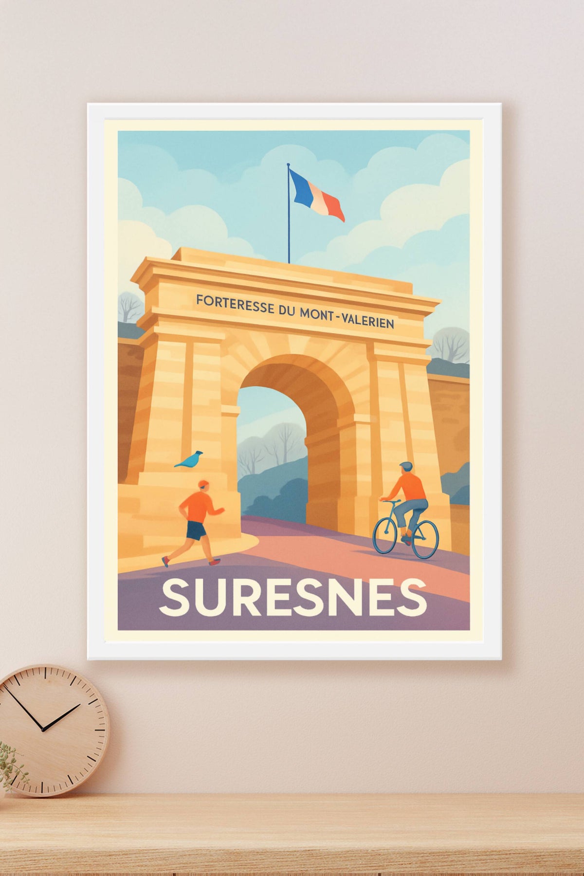 Affiche Suresnes — Authenticité et nature à la Forteresse du Mont-Valérien · poster d'art de Suresnes