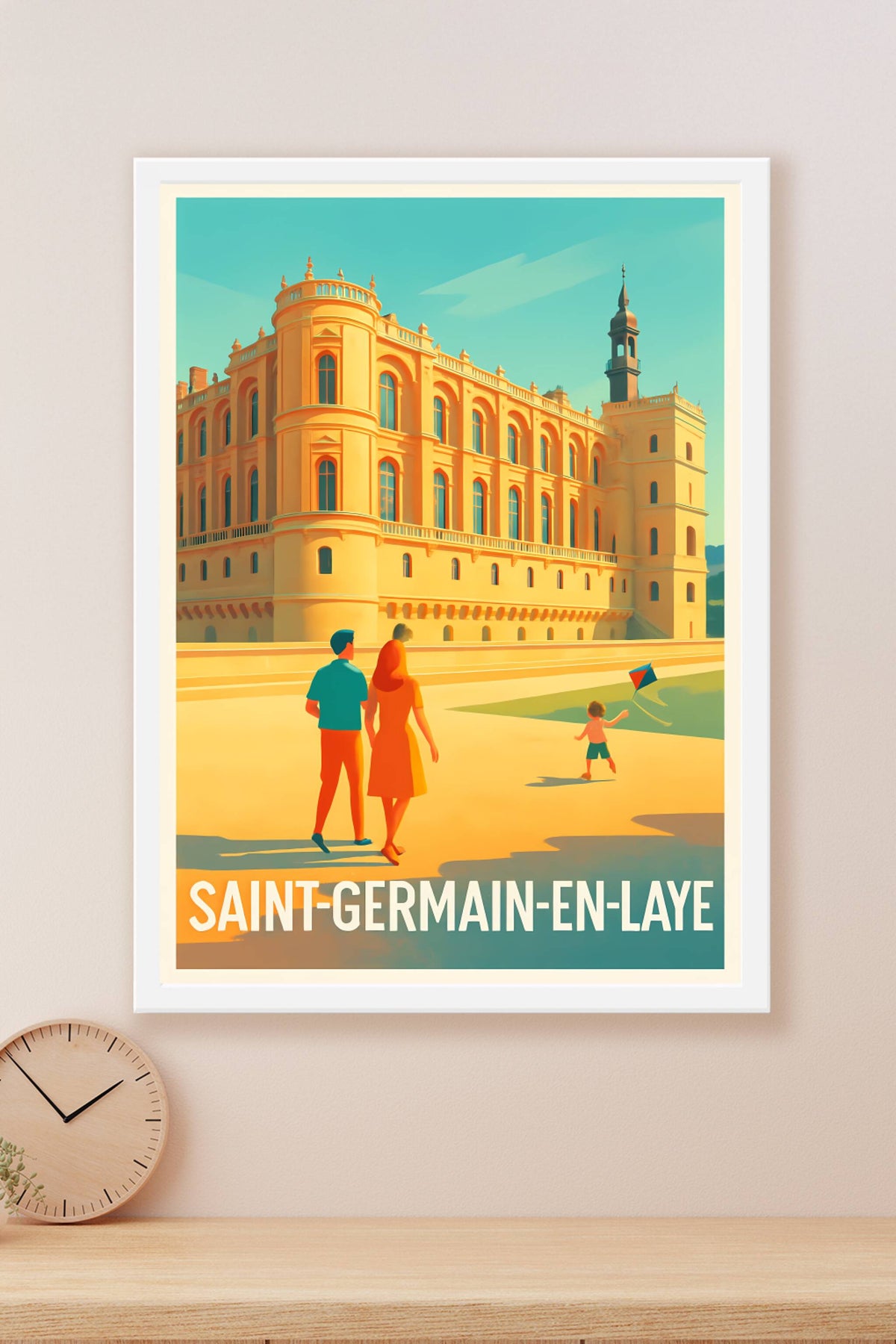 Affiche Saint-Germain-en-Laye — Charme et patrimoine royal · poster d'art de Saint-Germain-en-Laye