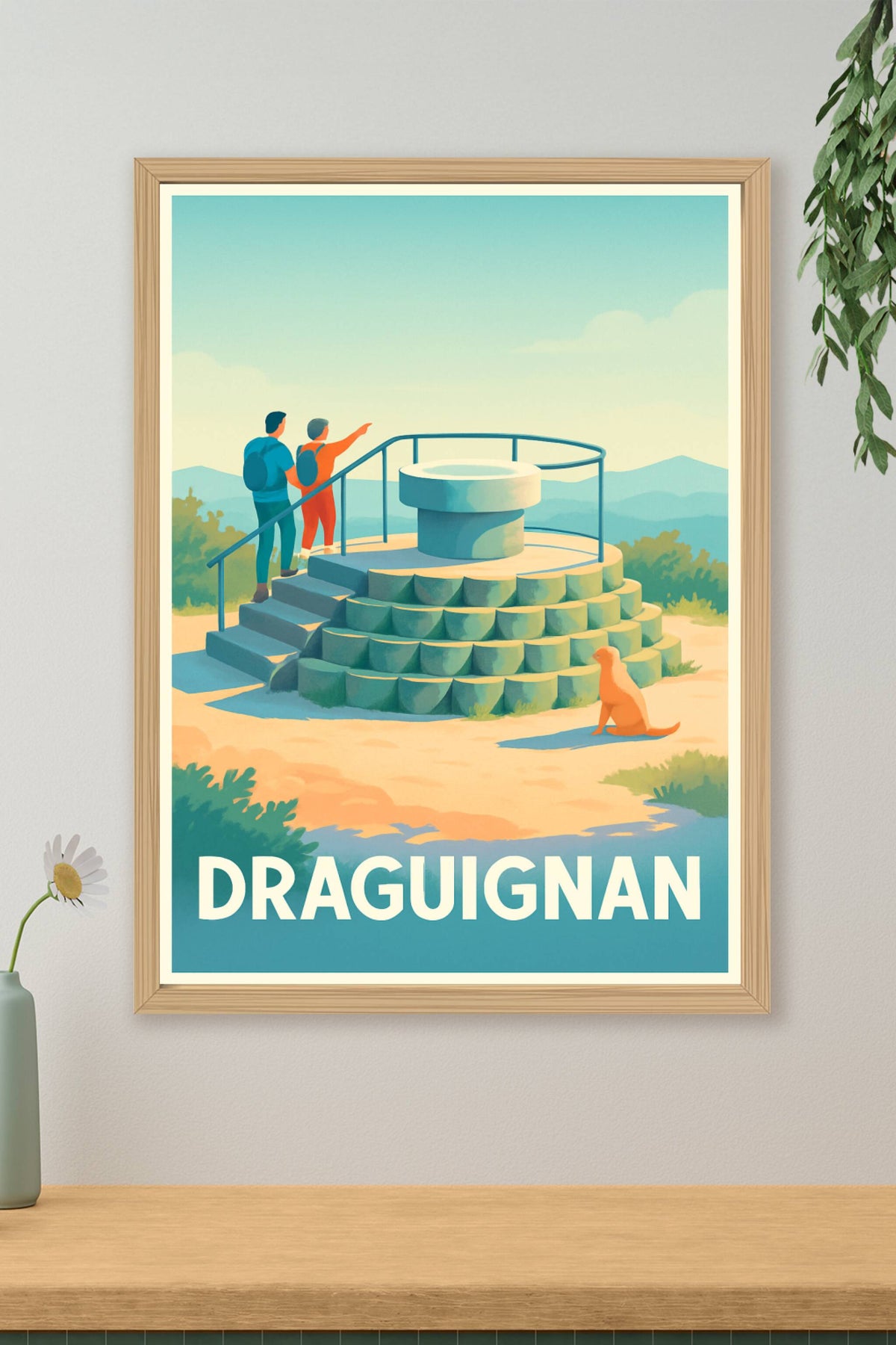 Affiche Draguignan — Évasion et découverte en Provence Verte · poster d'art de Draguignan