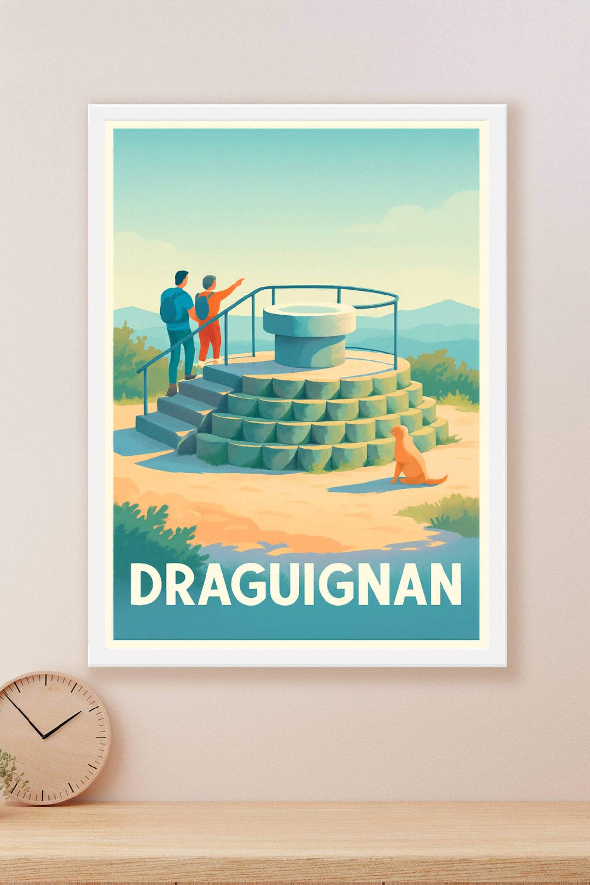 Affiche Draguignan — Évasion et découverte en Provence Verte · poster d'art de Draguignan