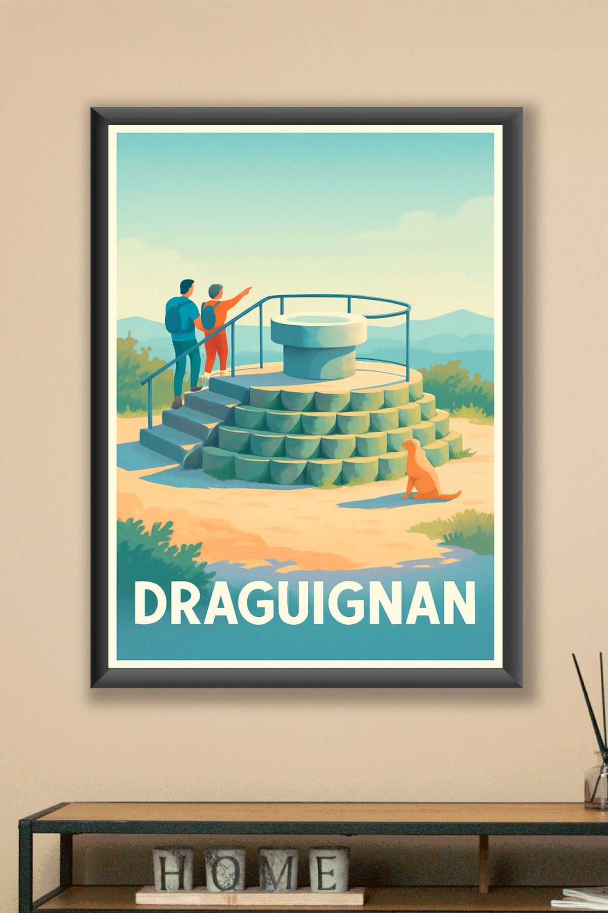 Affiche Draguignan — Évasion et découverte en Provence Verte · poster d'art de Draguignan