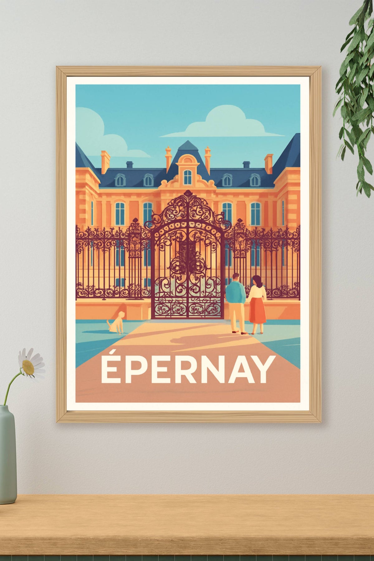 Affiche Épernay — Élégance et charme champenois · poster d'art de Épernay