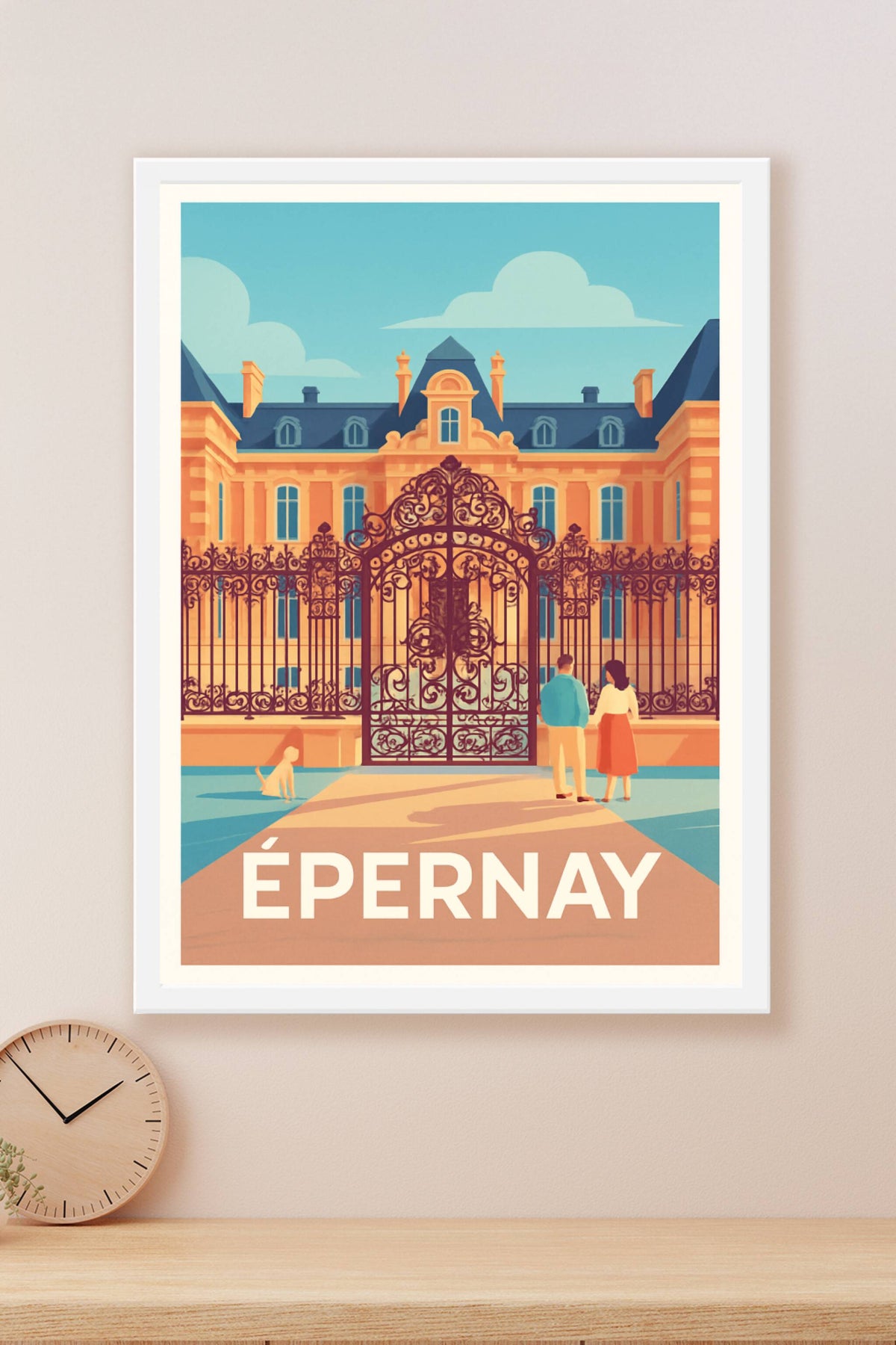 Affiche Épernay — Élégance et charme champenois · poster d'art de Épernay