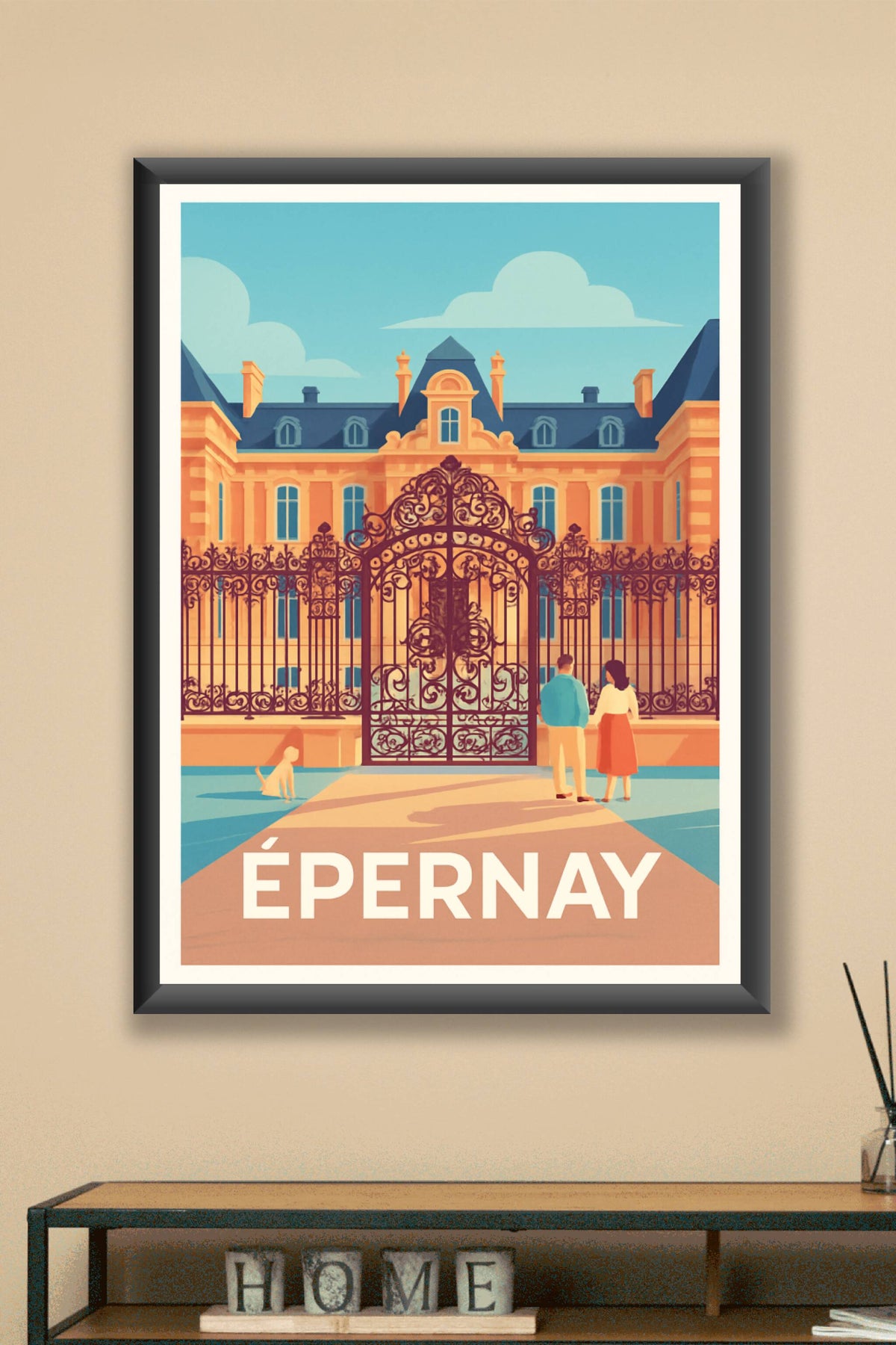 Affiche Épernay — Élégance et charme champenois · poster d'art de Épernay