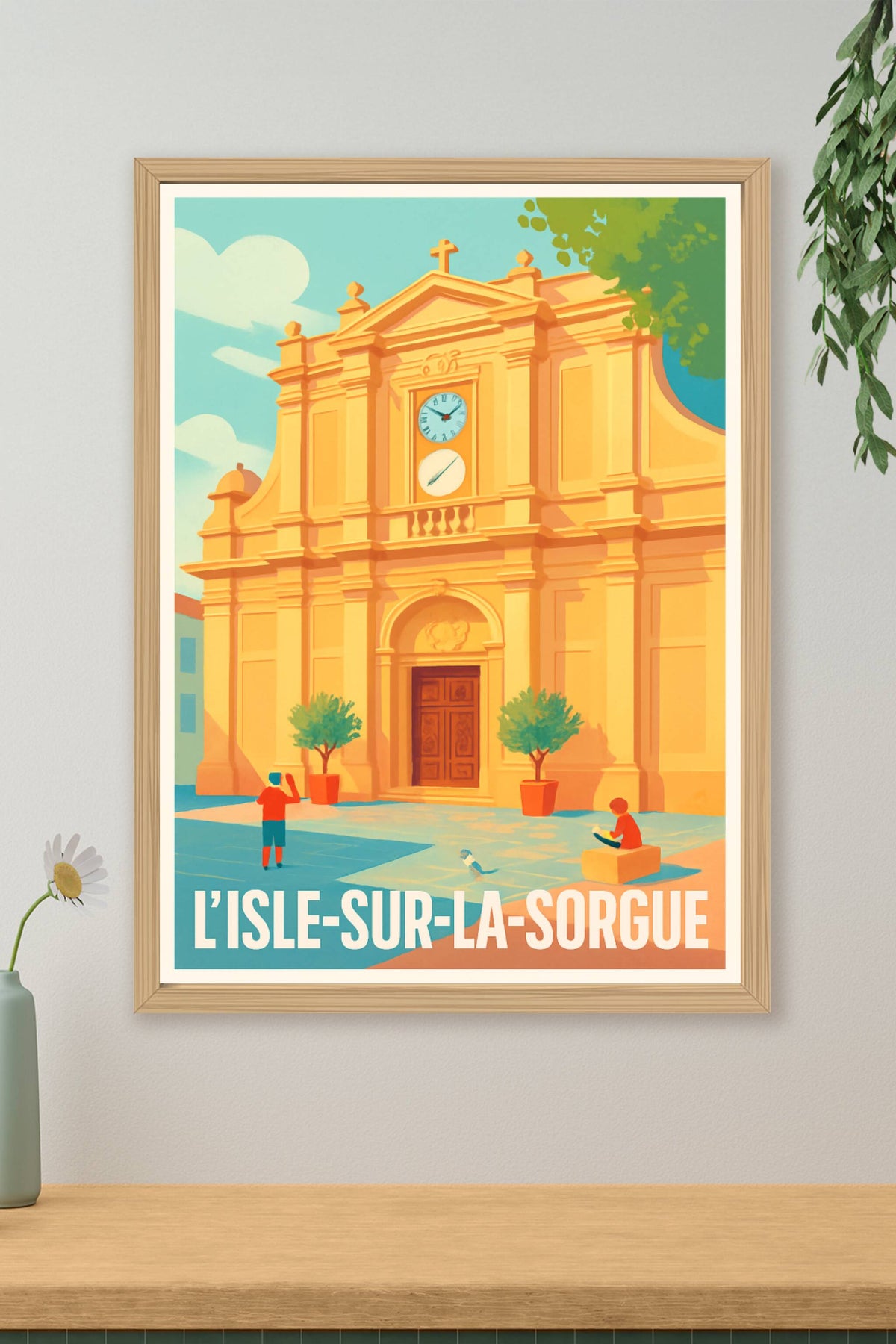 Affiche L'Isle-sur-la-Sorgue — Charme Provençal Authentique · poster d'art de L'Isle-sur-la-Sorgue