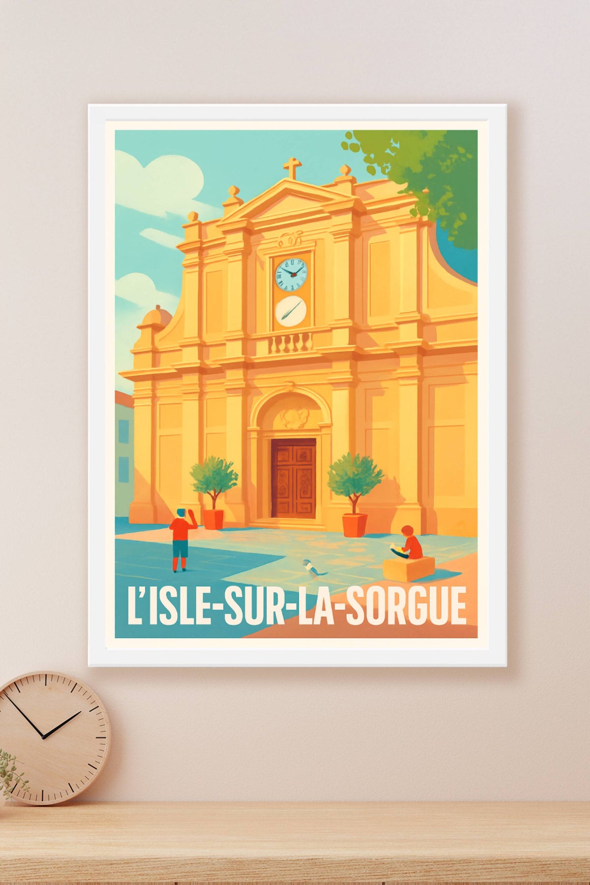 Affiche L'Isle-sur-la-Sorgue — Charme Provençal Authentique · poster d'art de L'Isle-sur-la-Sorgue