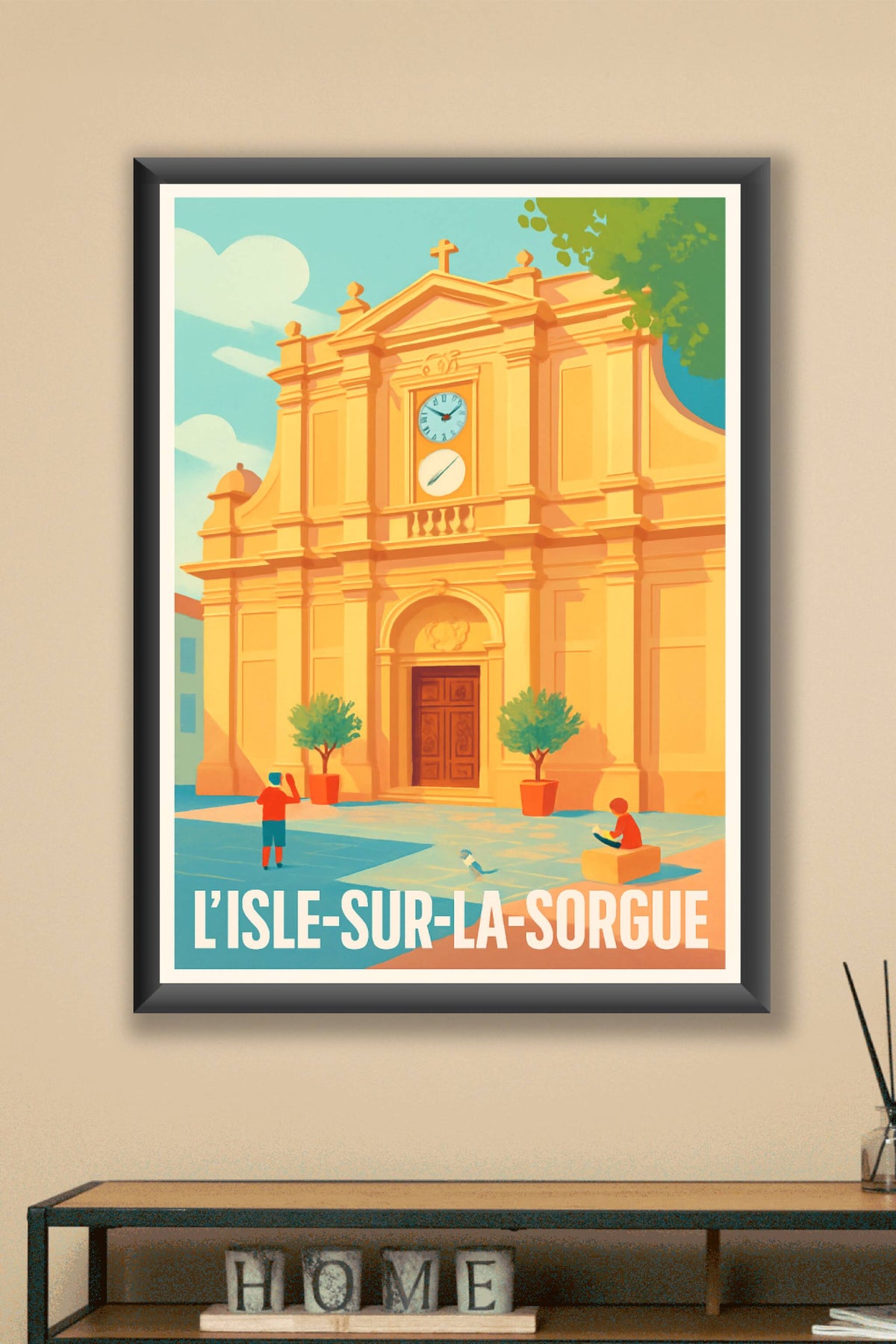 Affiche L'Isle-sur-la-Sorgue — Charme Provençal Authentique · poster d'art de L'Isle-sur-la-Sorgue