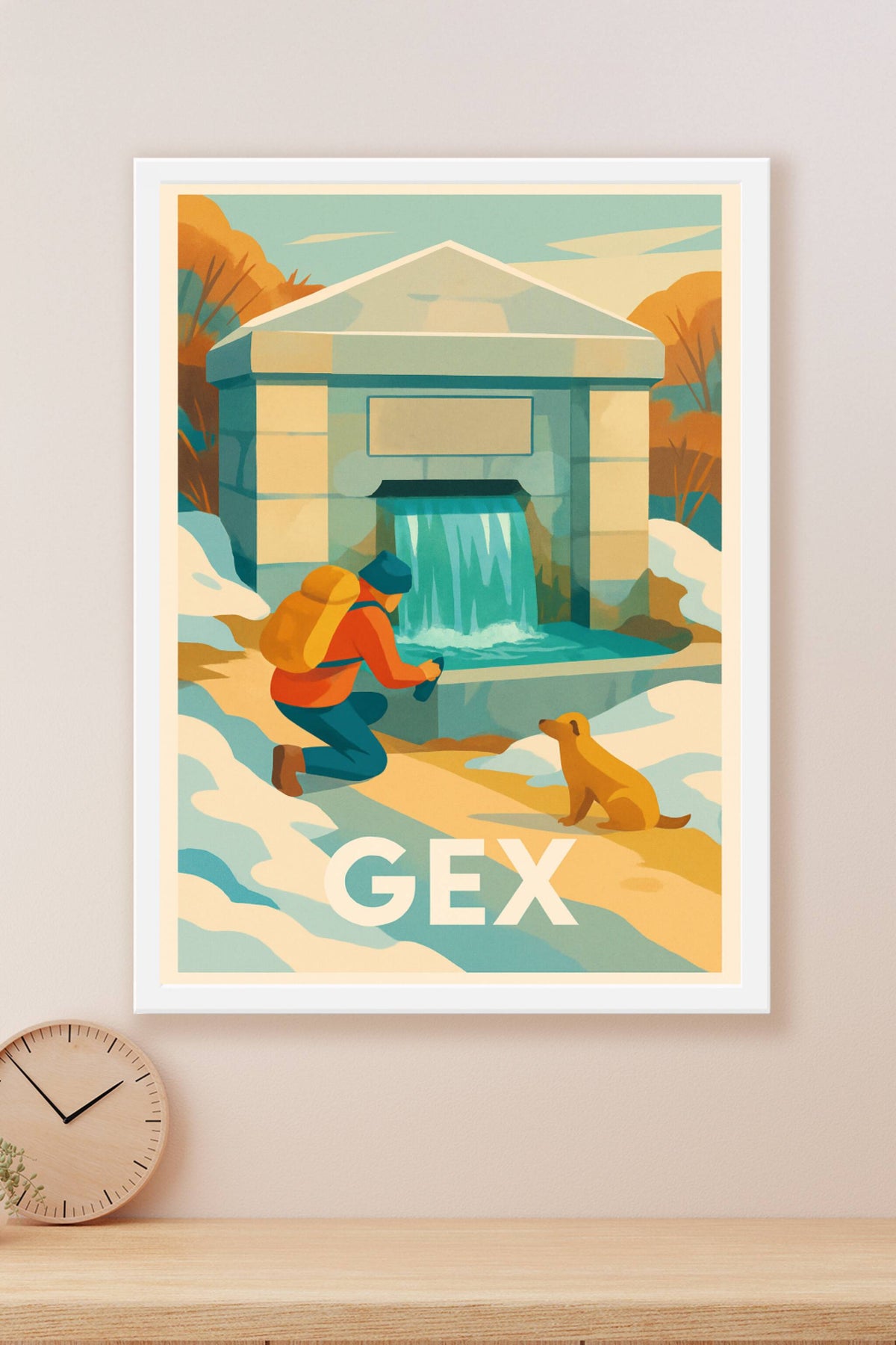 Affiche Gex — Escapade hivernale au cœur de la nature · poster d'art de Gex