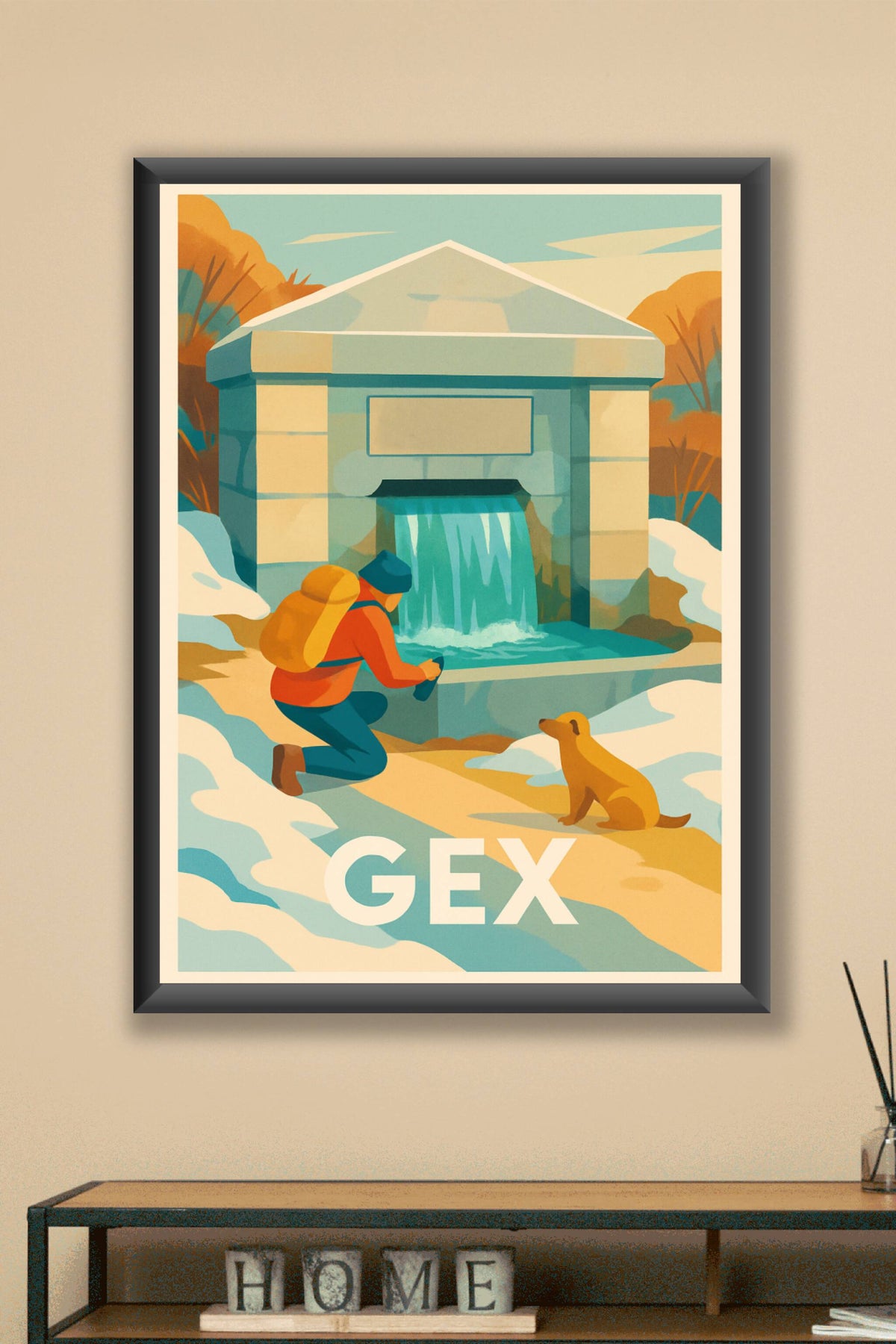 Affiche Gex — Escapade hivernale au cœur de la nature · poster d'art de Gex