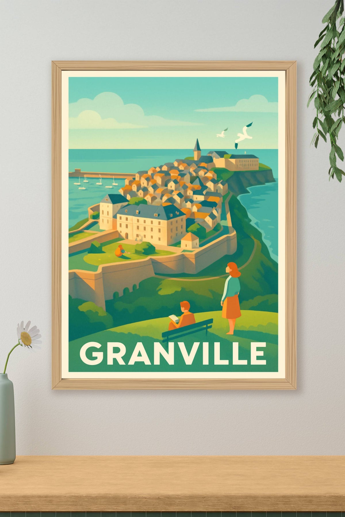 Affiche Granville — Vue emblématique et douceur de vivre · poster d'art de Granville