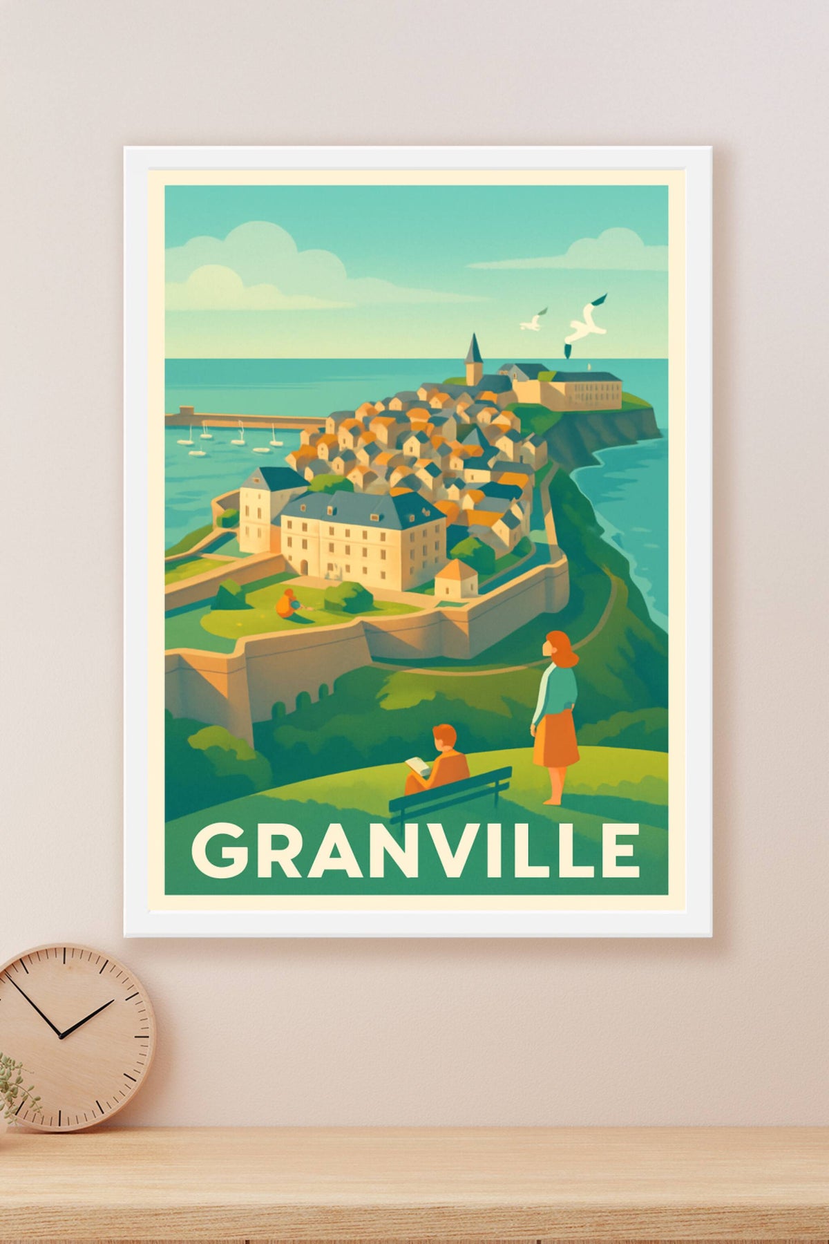 Affiche Granville — Vue emblématique et douceur de vivre · poster d'art de Granville