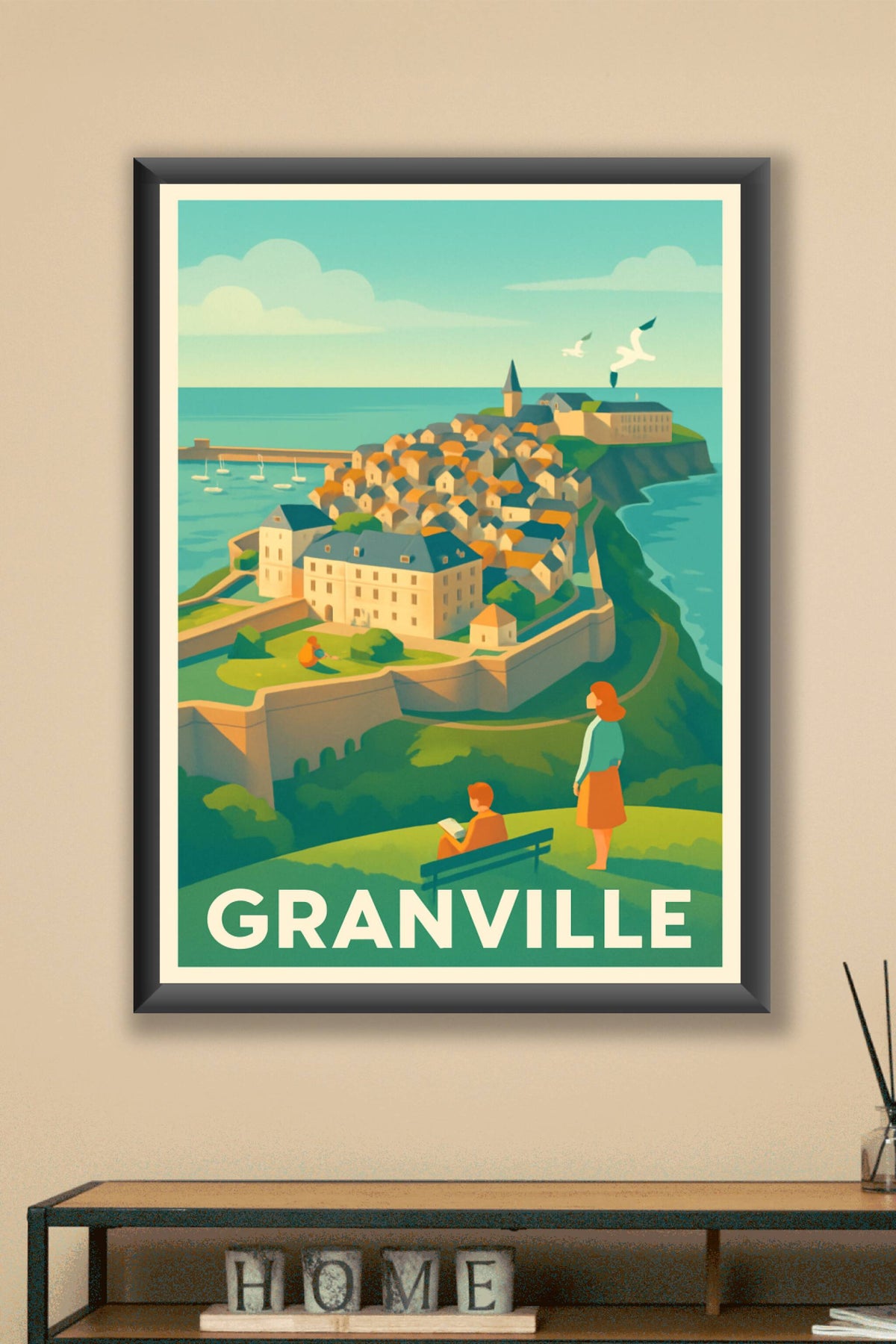 Affiche Granville — Vue emblématique et douceur de vivre · poster d'art de Granville