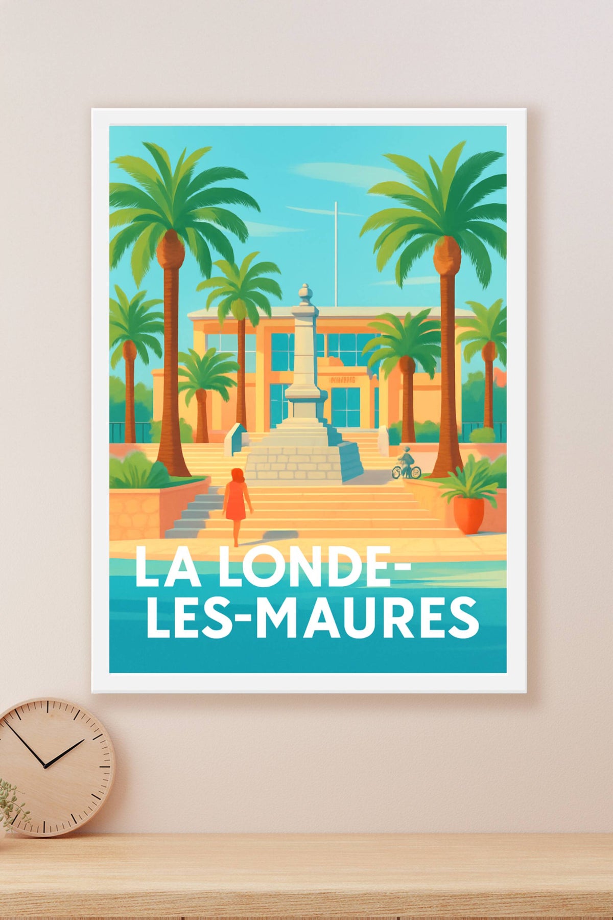 Affiche La Londe-les-Maures — Évasion en bord de mer ensoleillée · poster d'art de La Londe-les-Maures