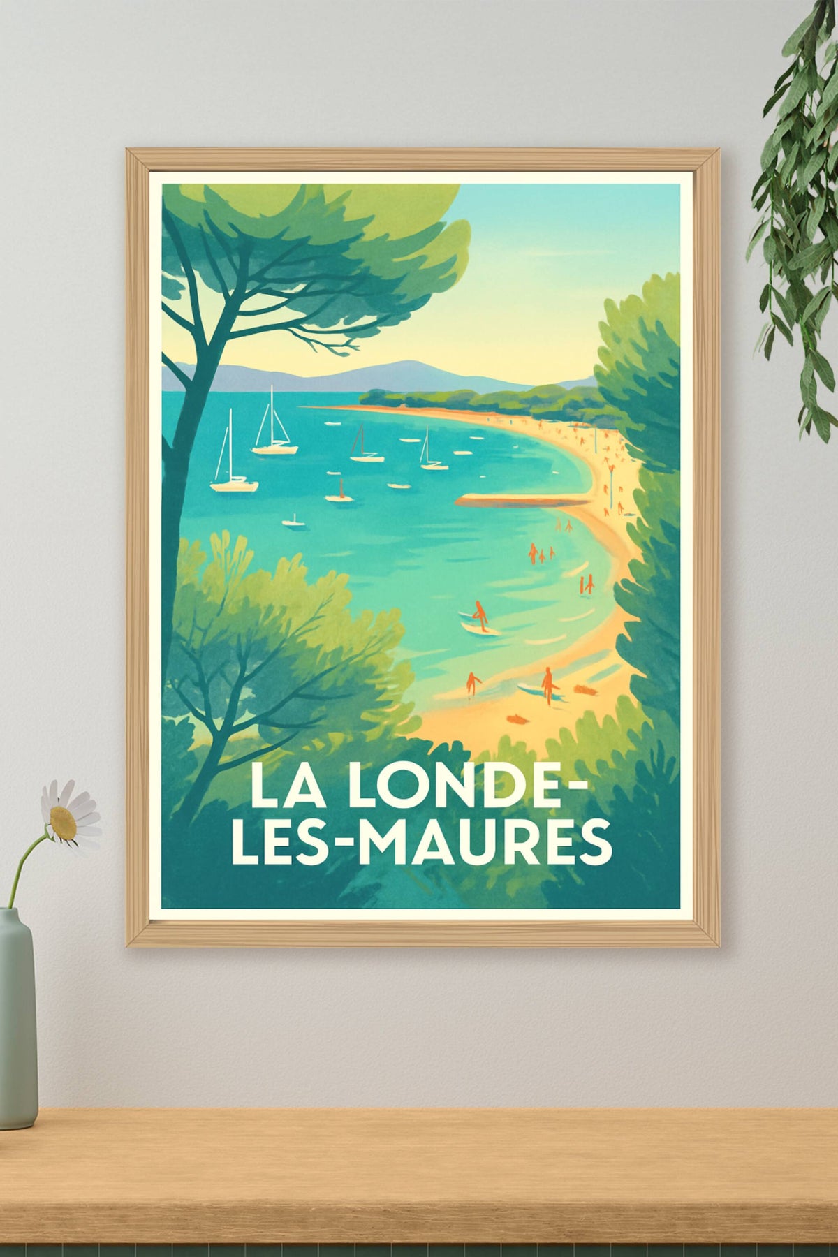 Affiche La Londe-les-Maures — Évasion et douceur méditerranéenne · poster d'art de La Londe-les-Maures