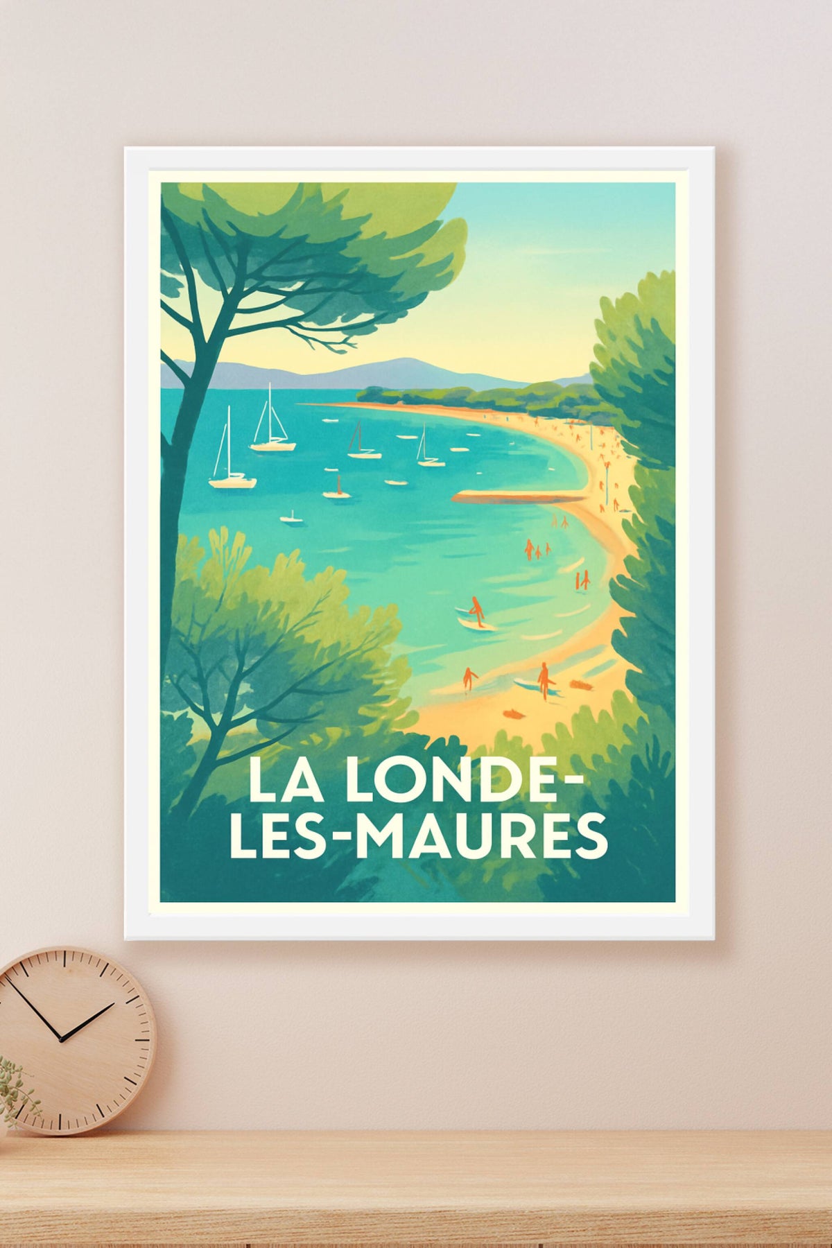 Affiche La Londe-les-Maures — Évasion et douceur méditerranéenne · poster d'art de La Londe-les-Maures