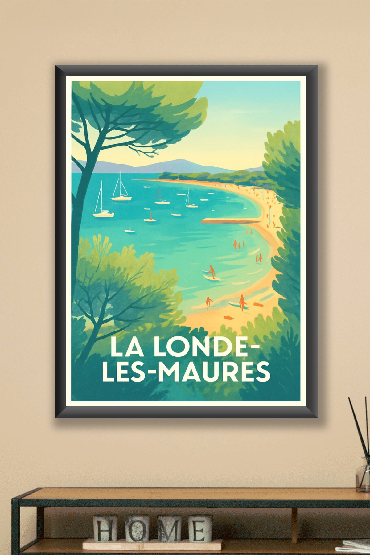 Affiche La Londe-les-Maures — Évasion et douceur méditerranéenne · poster d'art de La Londe-les-Maures
