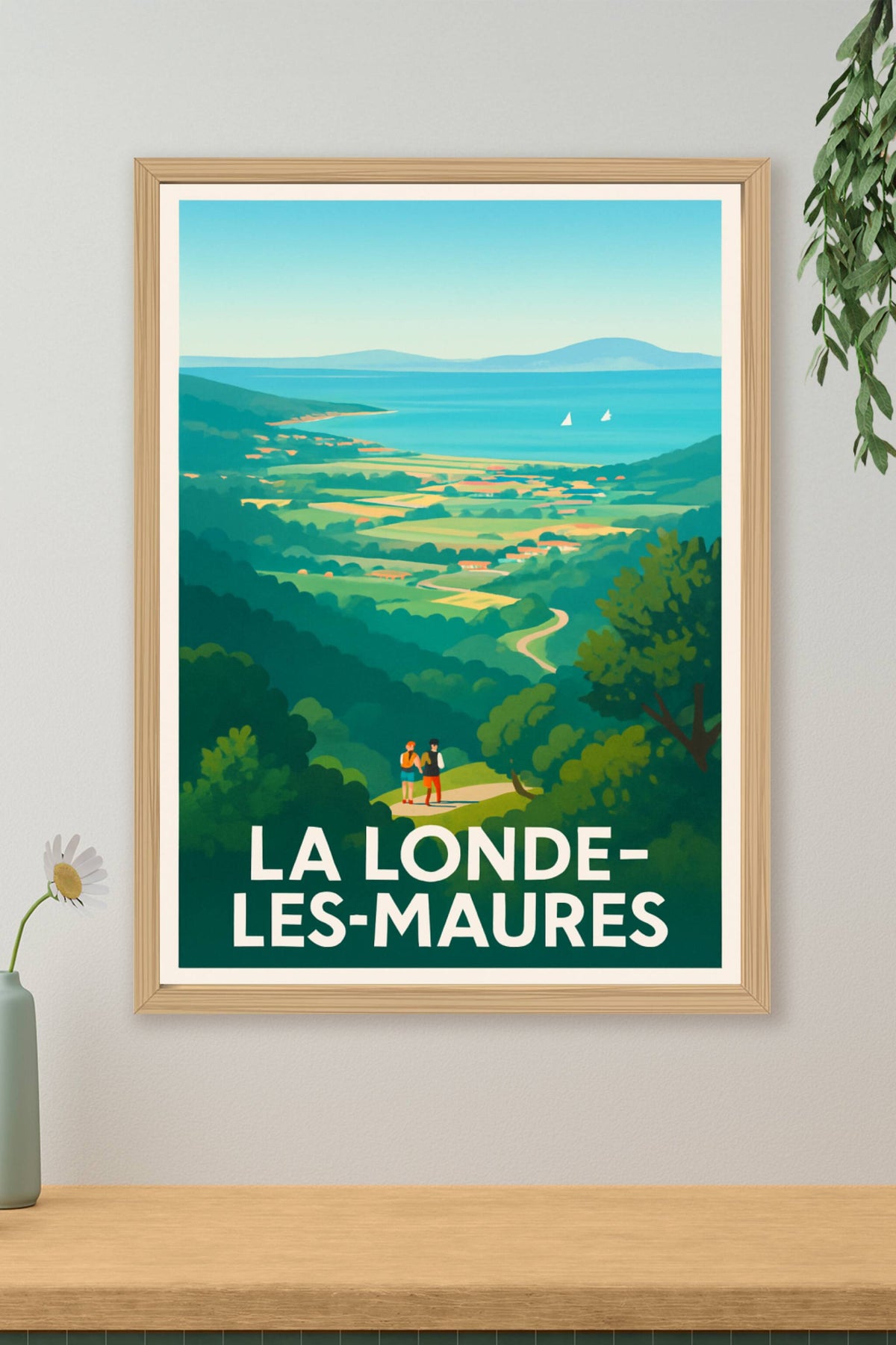 Affiche La Londe-les-Maures — Évasion nature et vues marines · poster d'art de La Londe-les-Maures