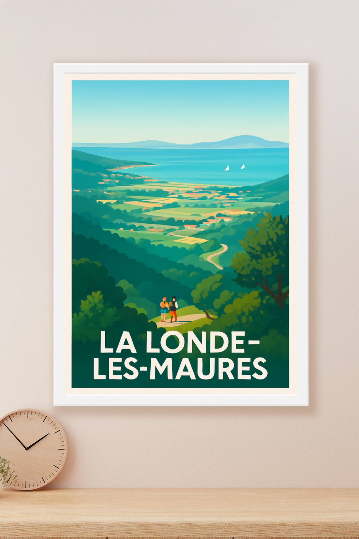 Affiche La Londe-les-Maures — Évasion nature et vues marines · poster d'art de La Londe-les-Maures