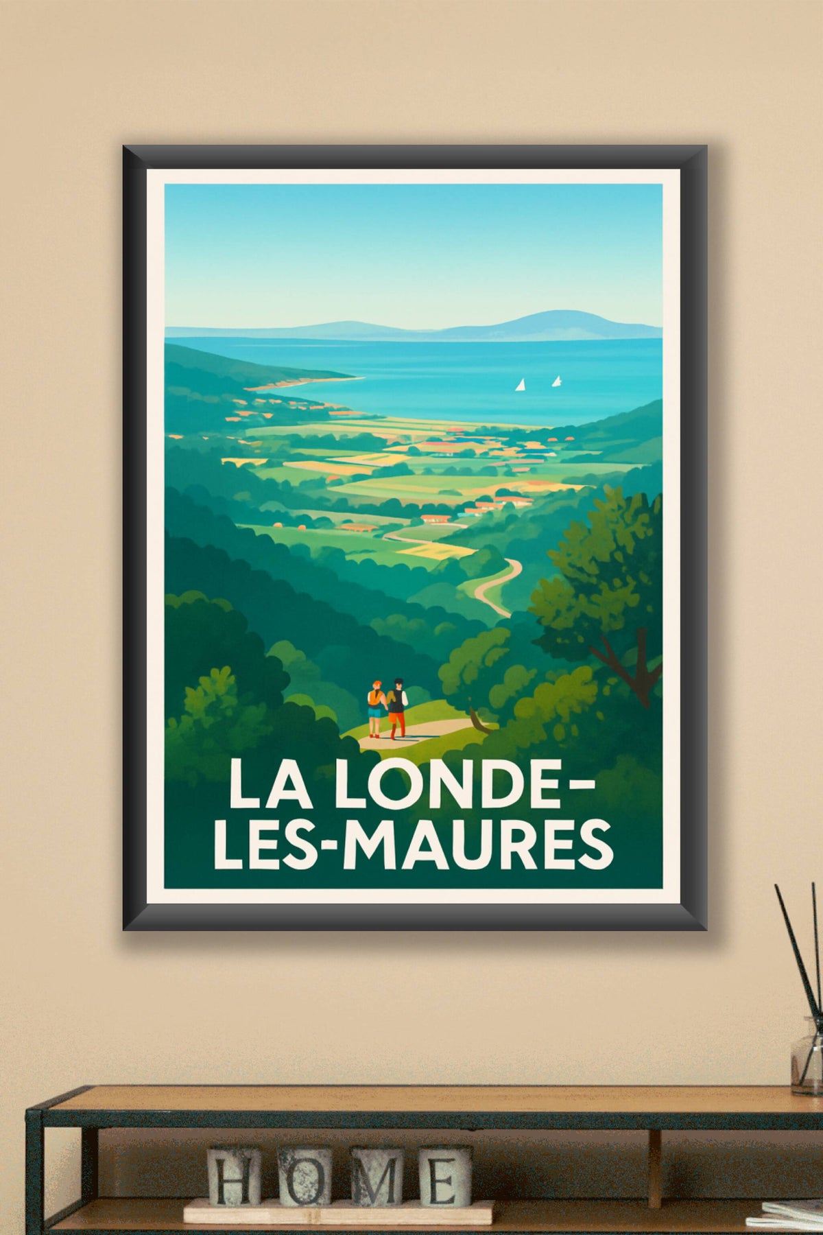 Affiche La Londe-les-Maures — Évasion nature et vues marines · poster d'art de La Londe-les-Maures