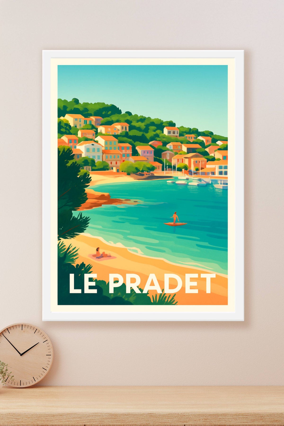 Affiche Lé Pradet — Évasion et douceur méditerranéenne · poster d'art de Lé Pradet