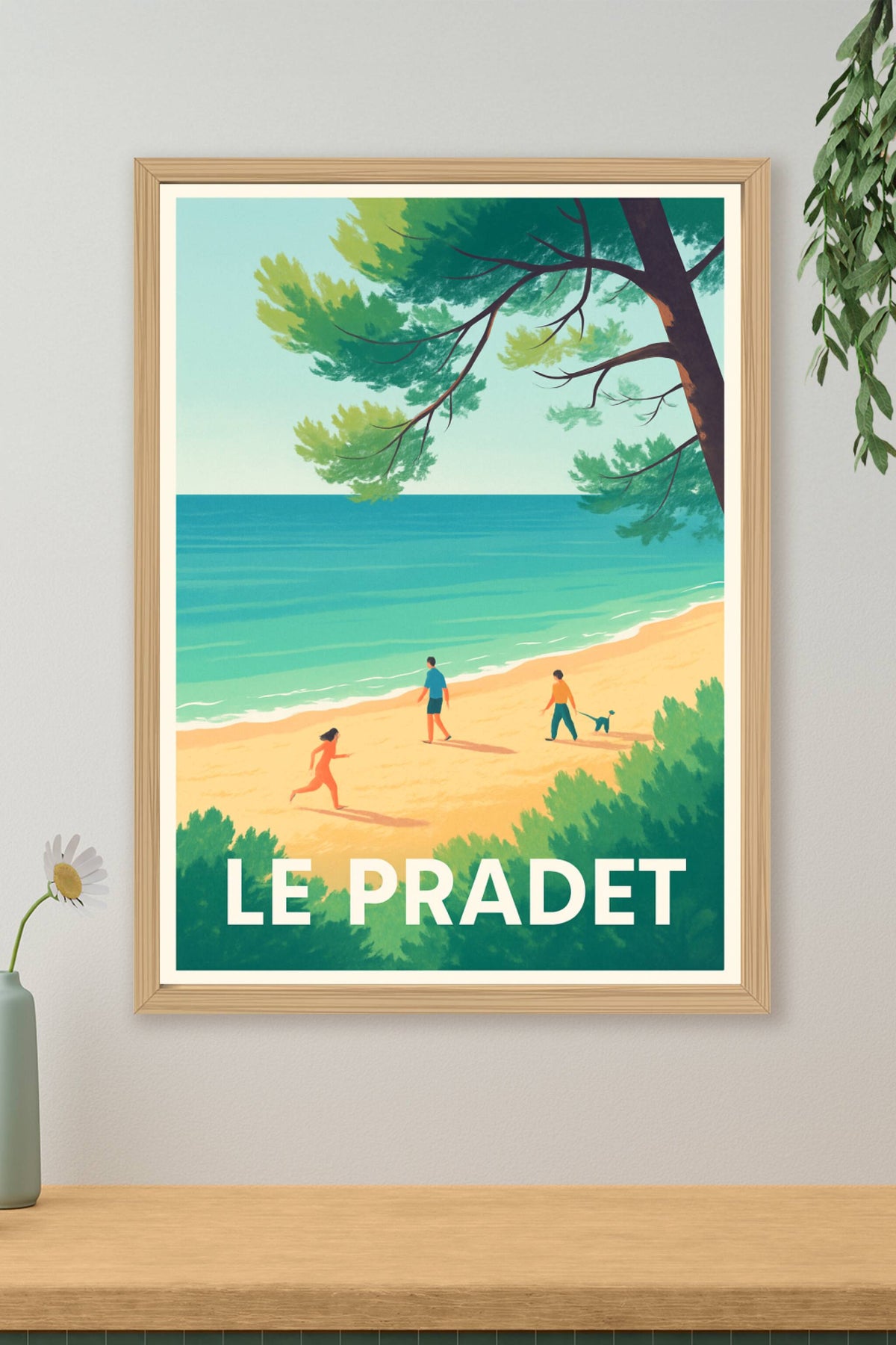 Affiche Le Pradet — Évasion en bord de mer · poster d'art de Le Pradet