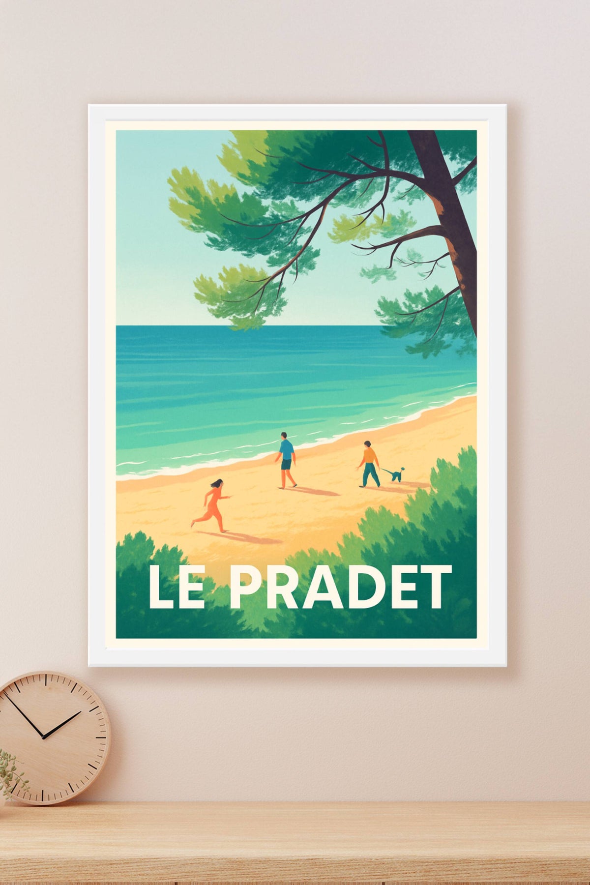 Affiche Le Pradet — Évasion en bord de mer · poster d'art de Le Pradet
