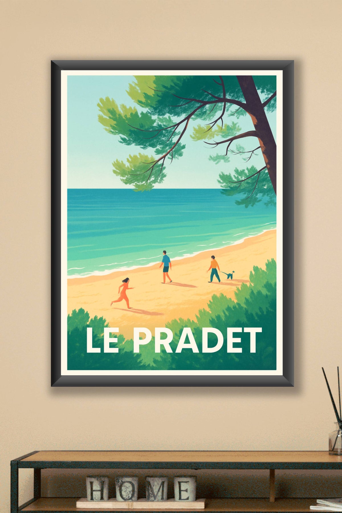 Affiche Le Pradet — Évasion en bord de mer · poster d'art de Le Pradet