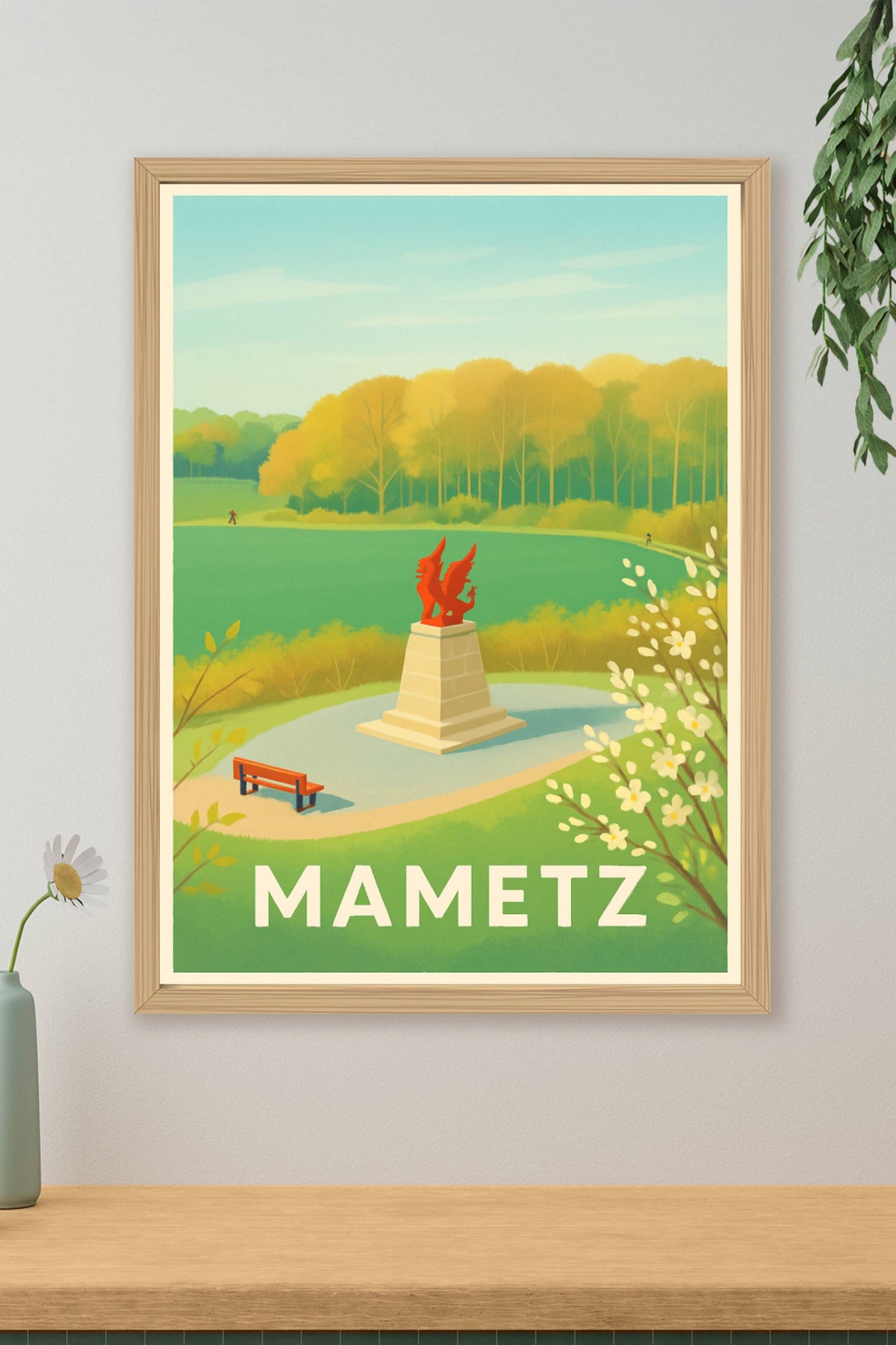 Affiche Mametz — Un havre de paix verdoyant · poster d'art de Mametz
