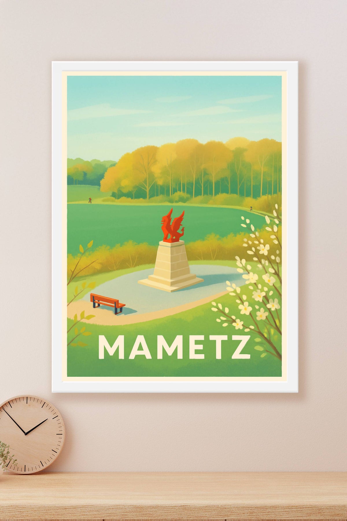 Affiche Mametz — Un havre de paix verdoyant · poster d'art de Mametz