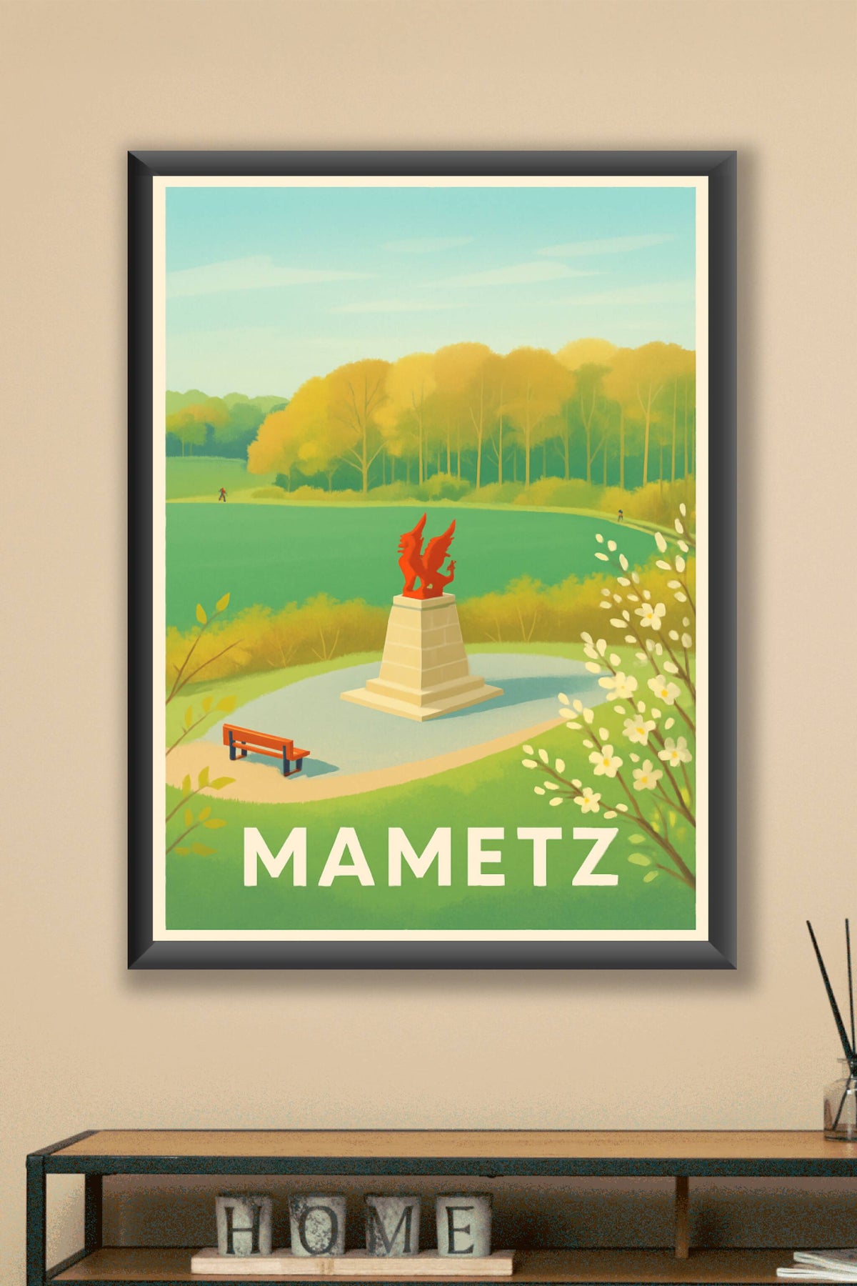 Affiche Mametz — Un havre de paix verdoyant · poster d'art de Mametz
