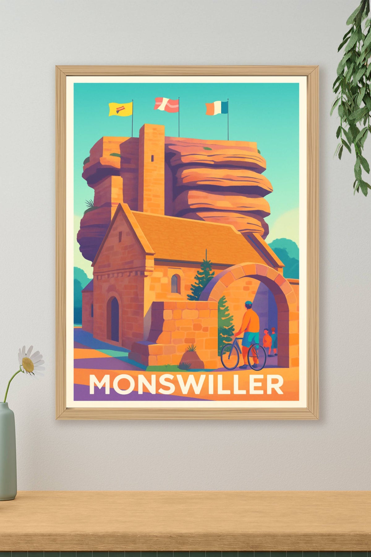 Affiche Monswiller — Charme et histoire aux portes de l'Alsace · poster d'art de Monswiller
