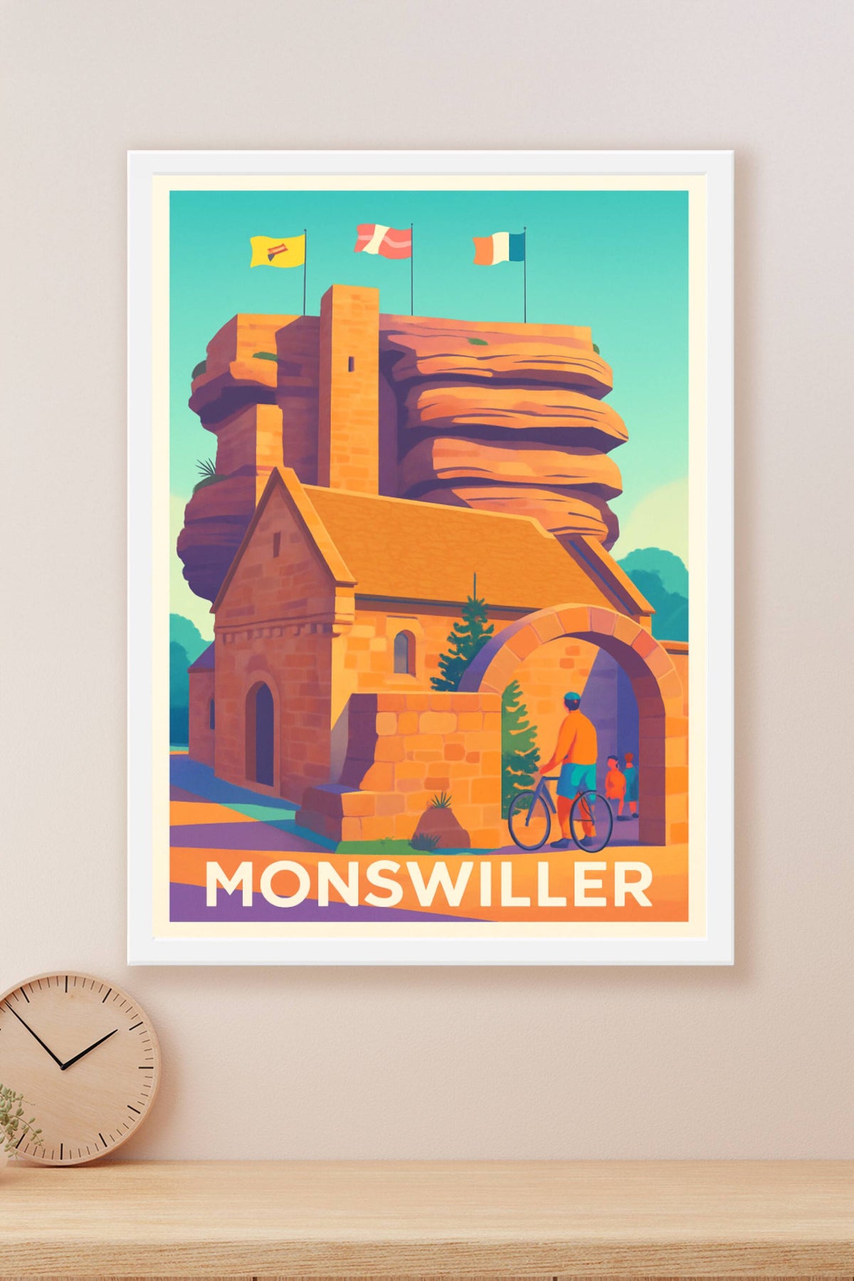 Affiche Monswiller — Charme et histoire aux portes de l'Alsace · poster d'art de Monswiller