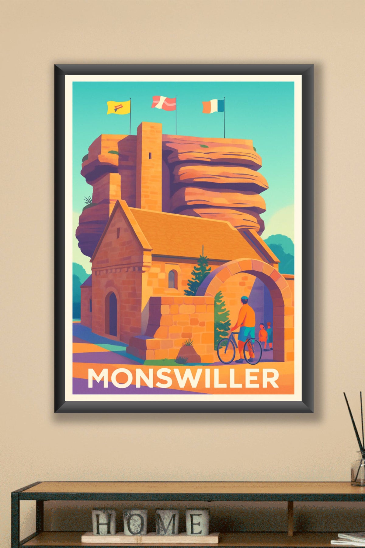 Affiche Monswiller — Charme et histoire aux portes de l'Alsace · poster d'art de Monswiller