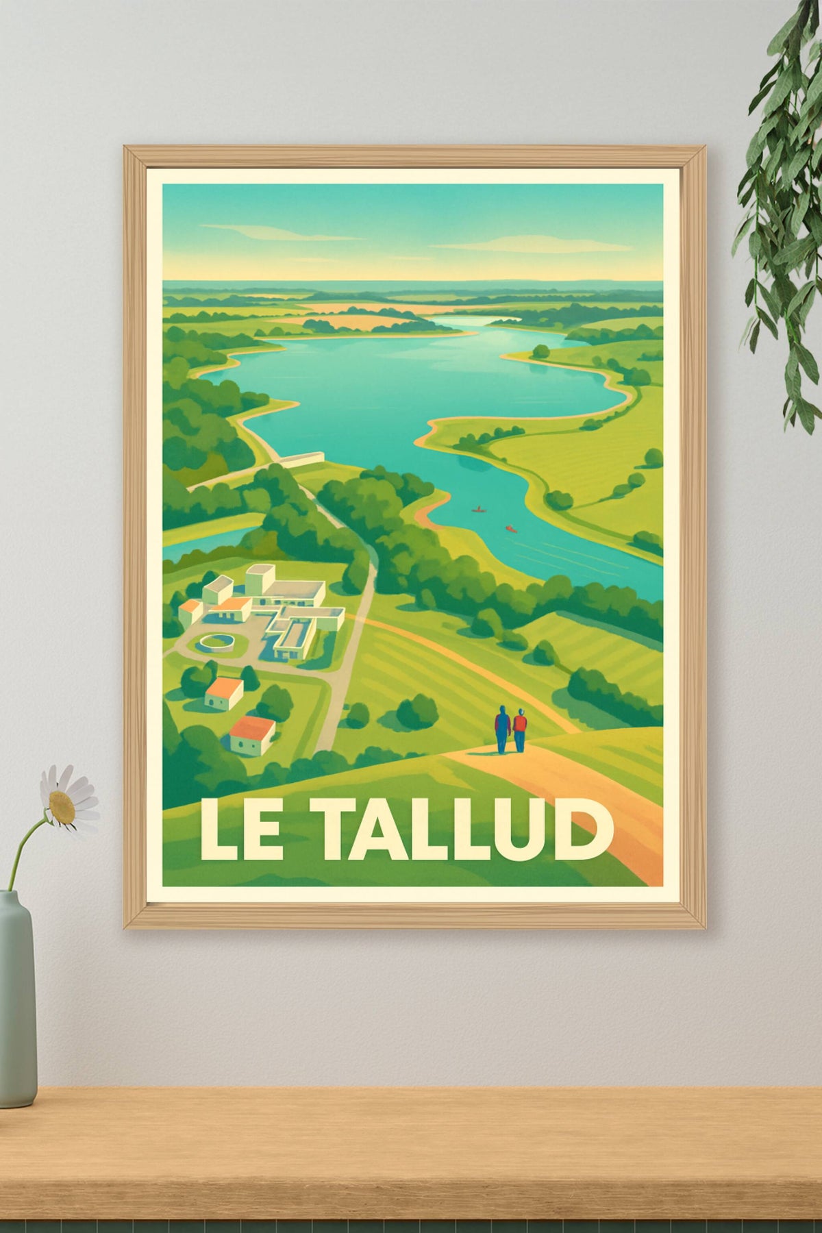 Affiche Le Tallud — Aventure et sérénité au bord de la Sèvre · poster d'art de Le Tallud