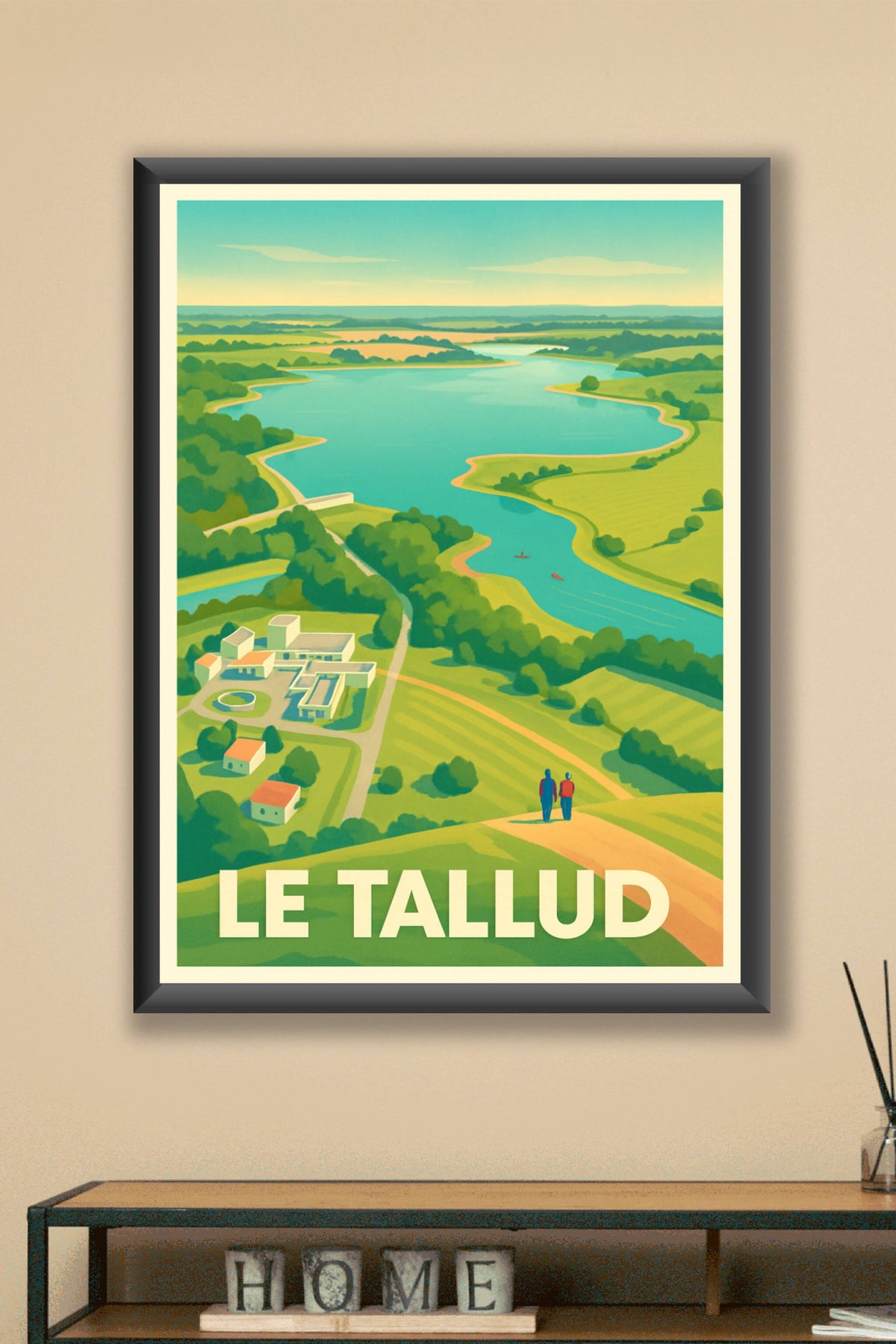Affiche Le Tallud — Aventure et sérénité au bord de la Sèvre · poster d'art de Le Tallud