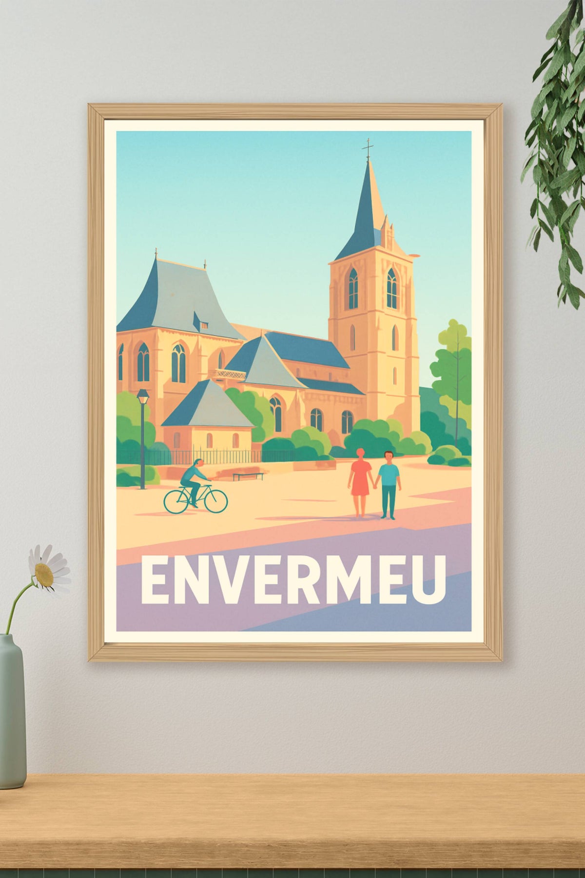 Affiche Envermeu — Charme et Sérénité au Cœur du Patrimoine · poster d'art de Envermeu