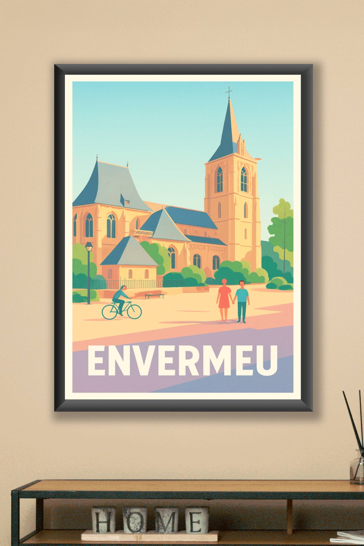 Affiche Envermeu — Charme et Sérénité au Cœur du Patrimoine · poster d'art de Envermeu