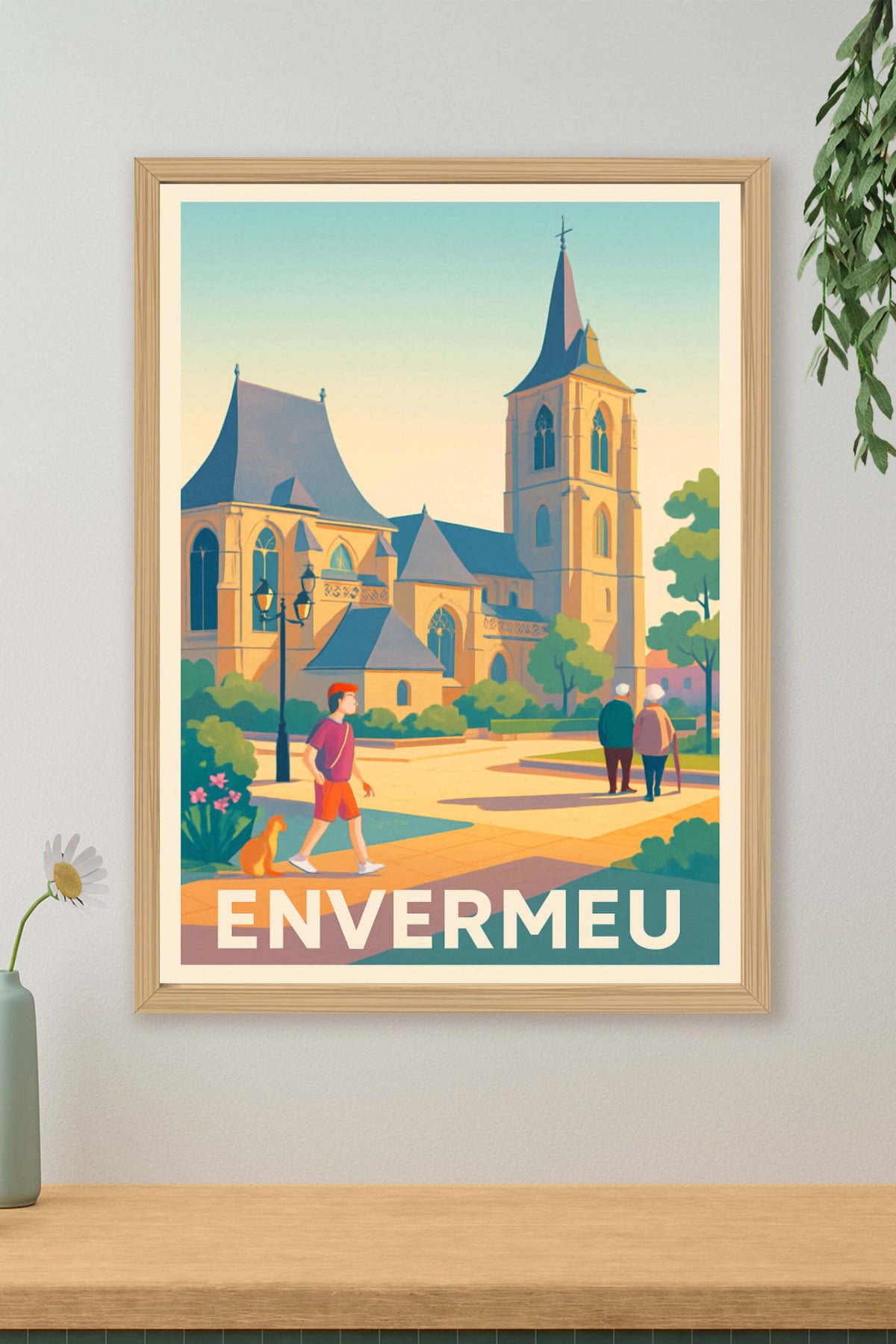 Affiche Envermeu — Charme et sérénité au cœur de la ville · poster d'art de Envermeu