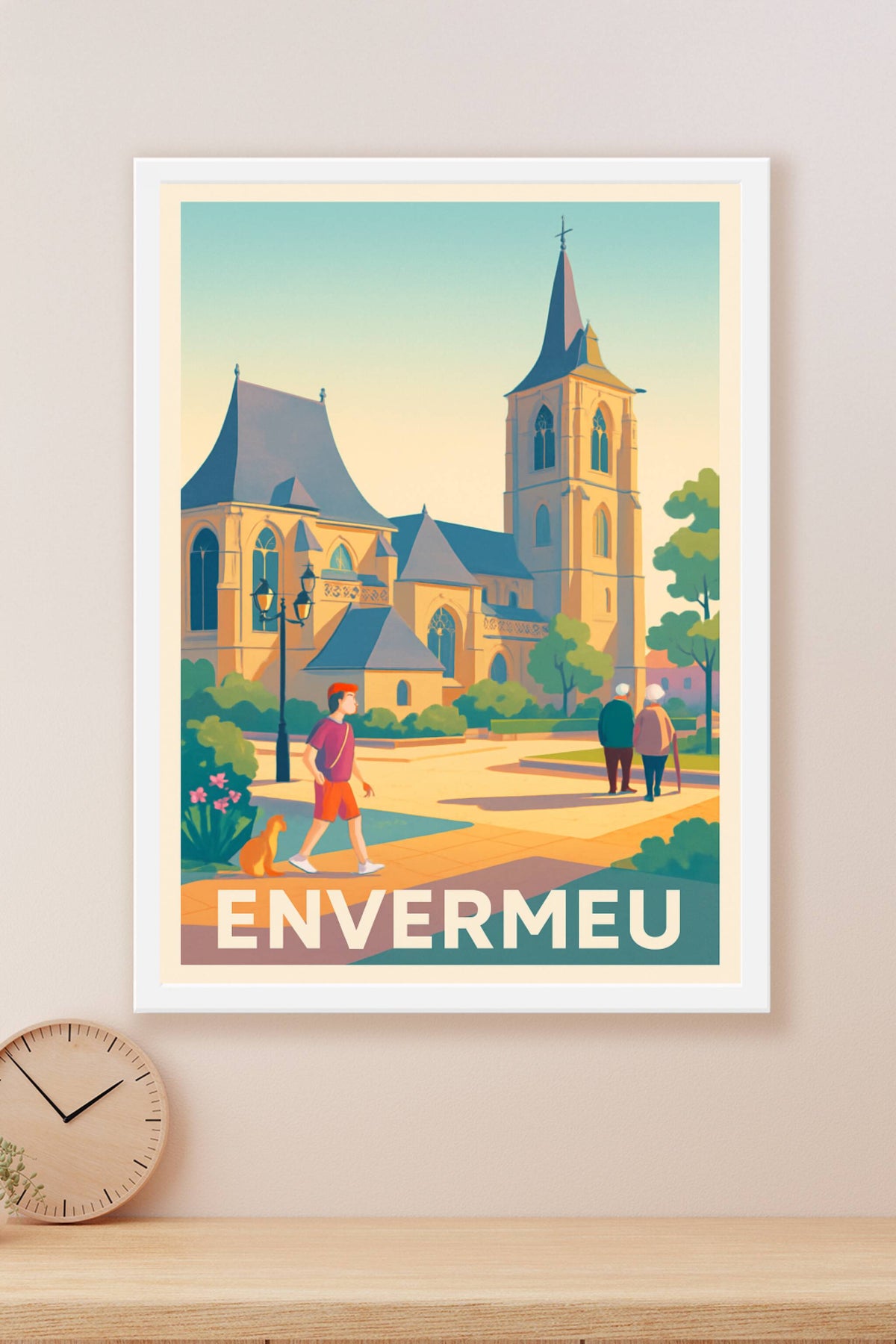 Affiche Envermeu — Charme et sérénité au cœur de la ville · poster d'art de Envermeu