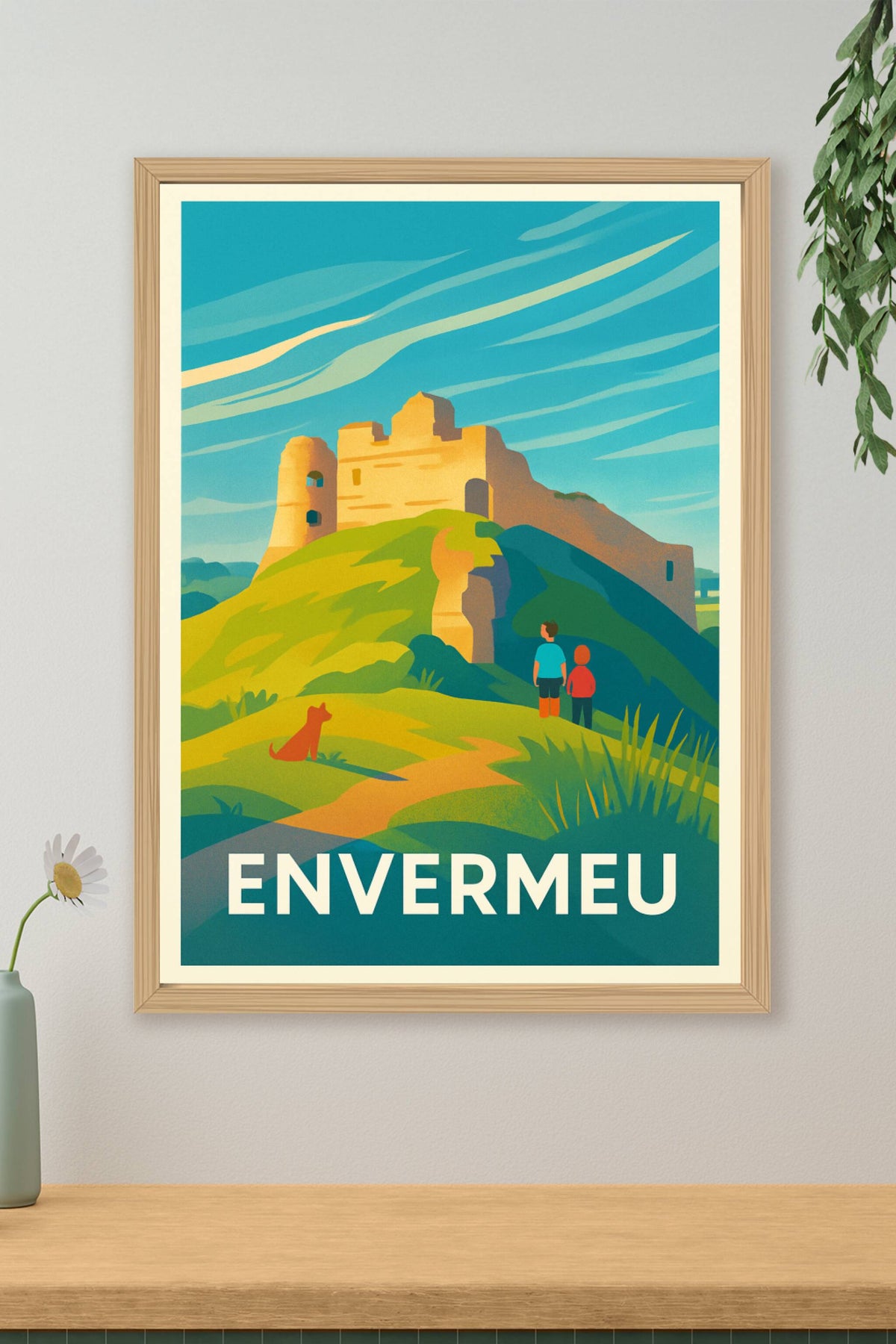 Affiche Envermeu — Évasion et patrimoine pittoresque · poster d'art de Envermeu