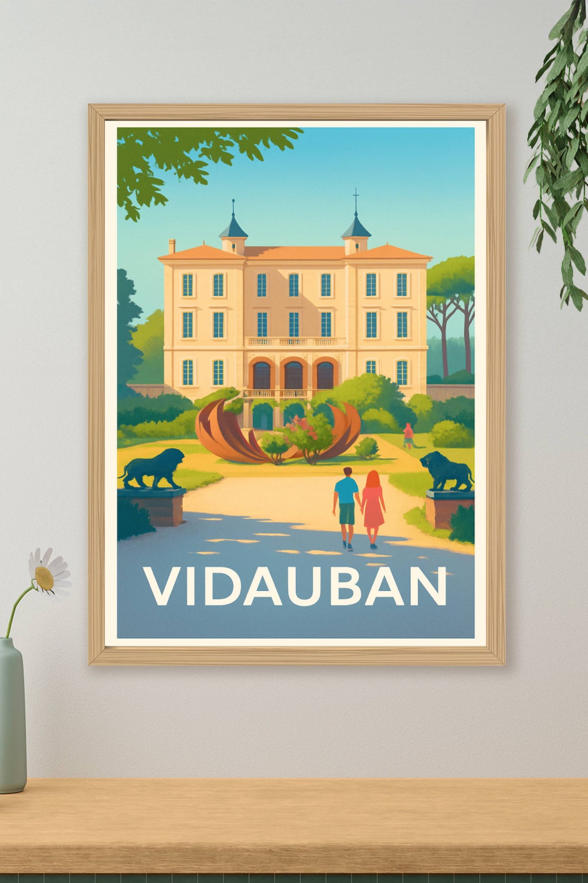 Affiche Vidauban — Charme et Sérénité en Provence · poster d'art de Vidauban