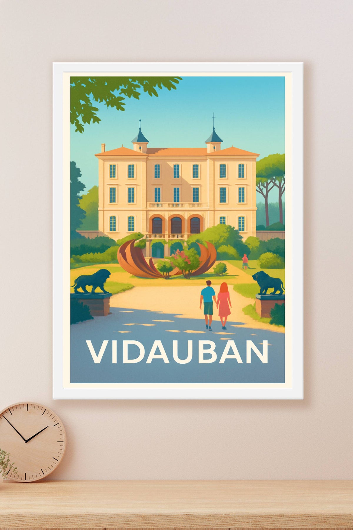 Affiche Vidauban — Charme et Sérénité en Provence · poster d'art de Vidauban